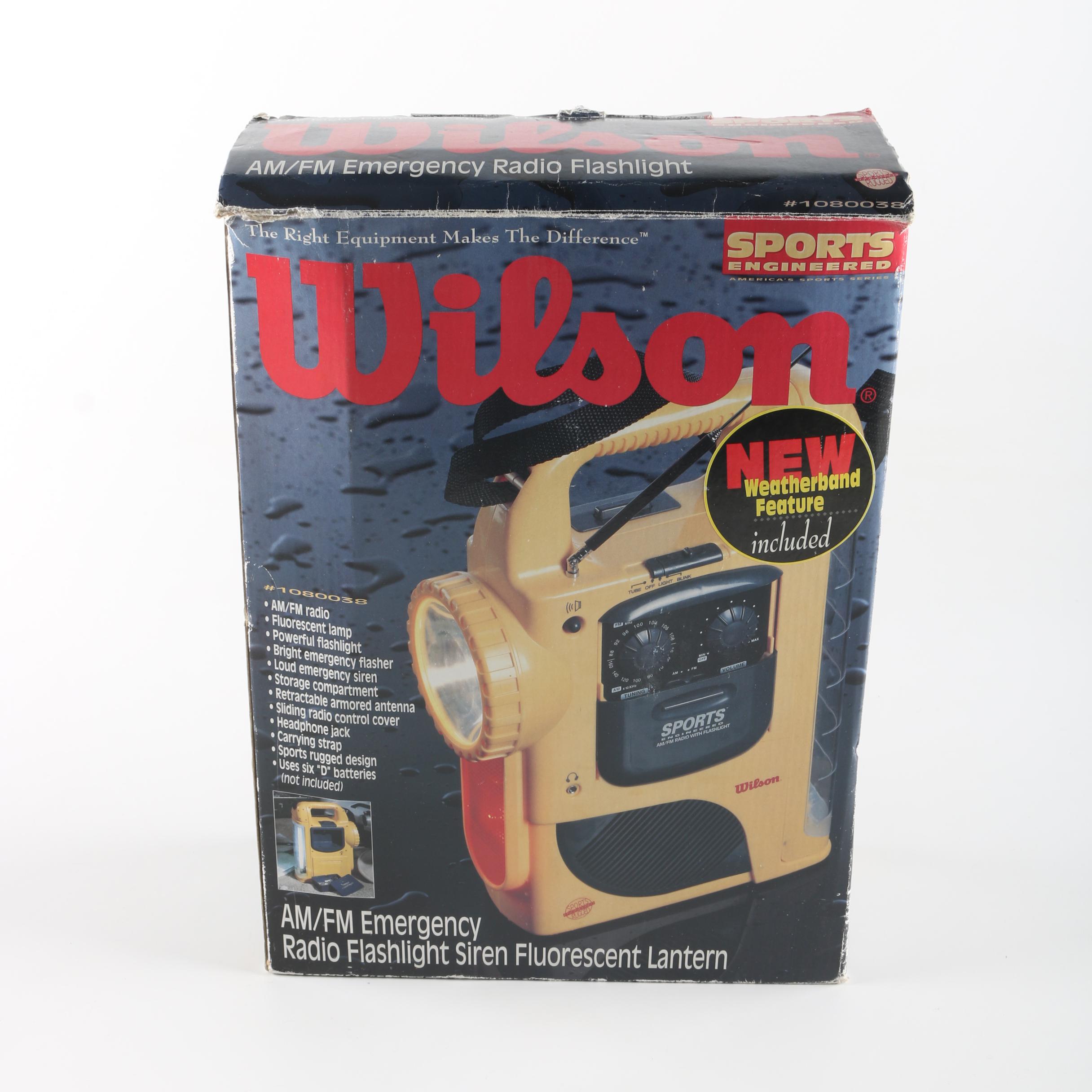 "Wilson" Emergency Radio Flashlight Siren Lantern and Earthmate GPS