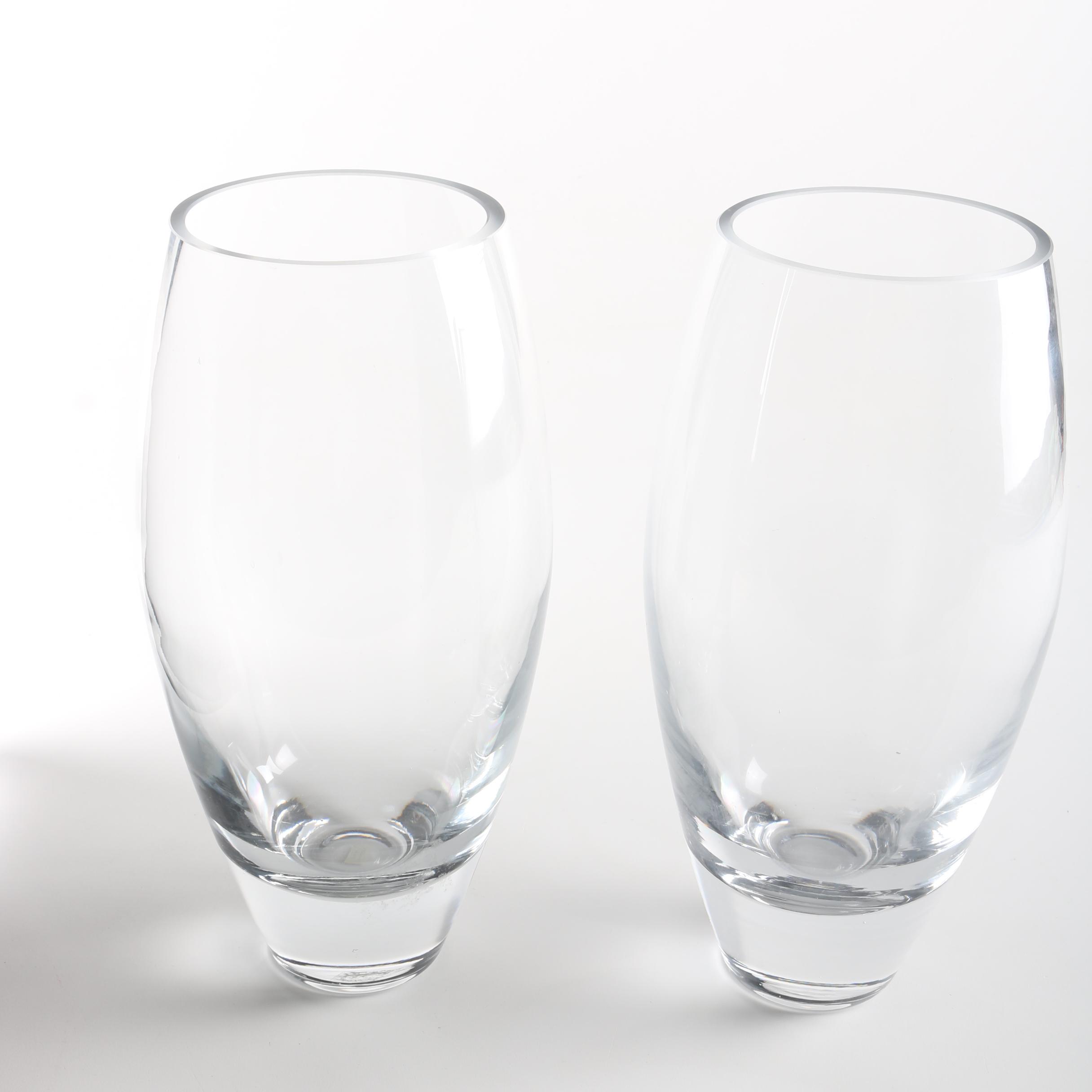 Two Crystal Vases