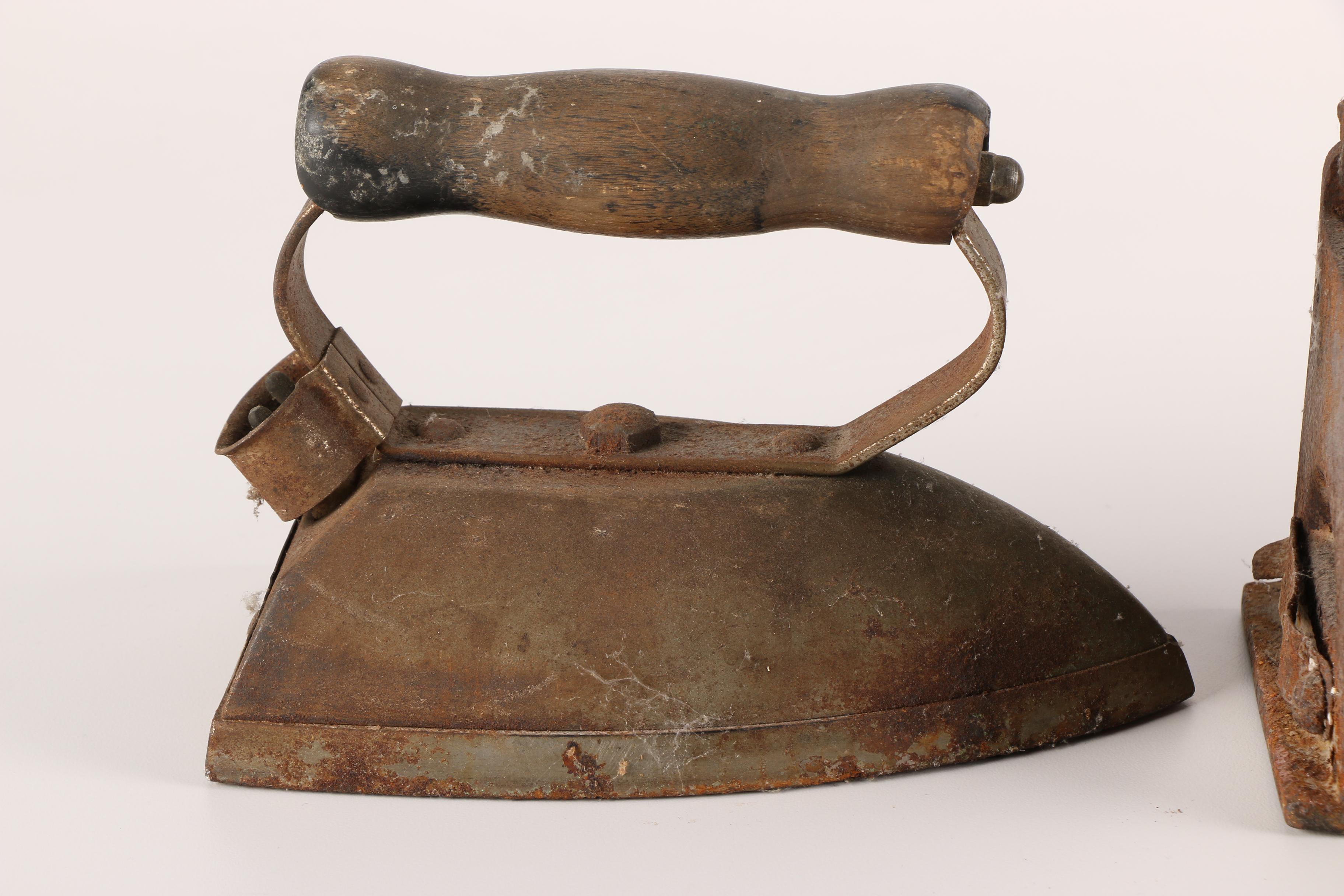 Three Vintage Clothes Irons