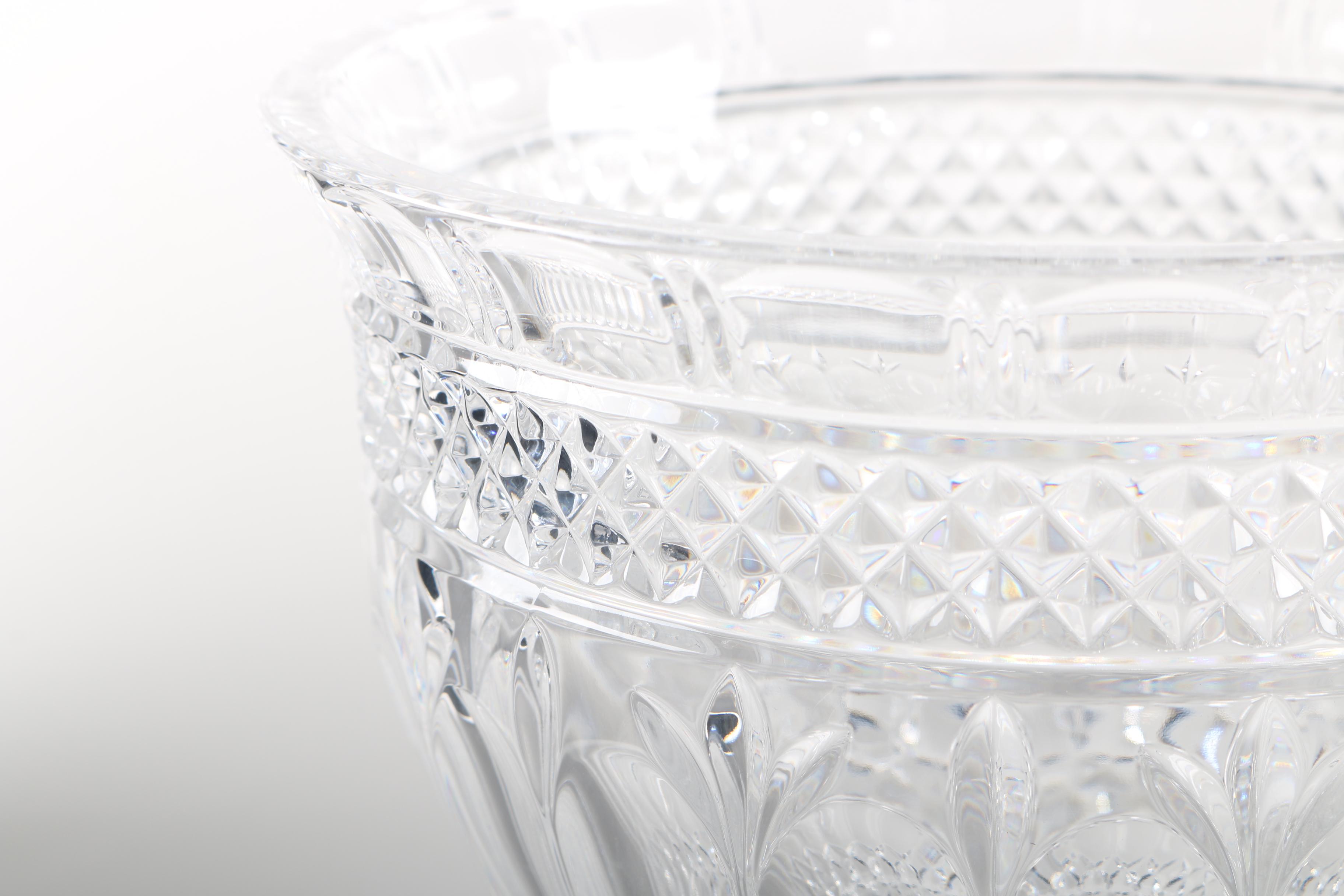 Pair of Shannon Crystal "Brandon" Hurricane Candle Holders