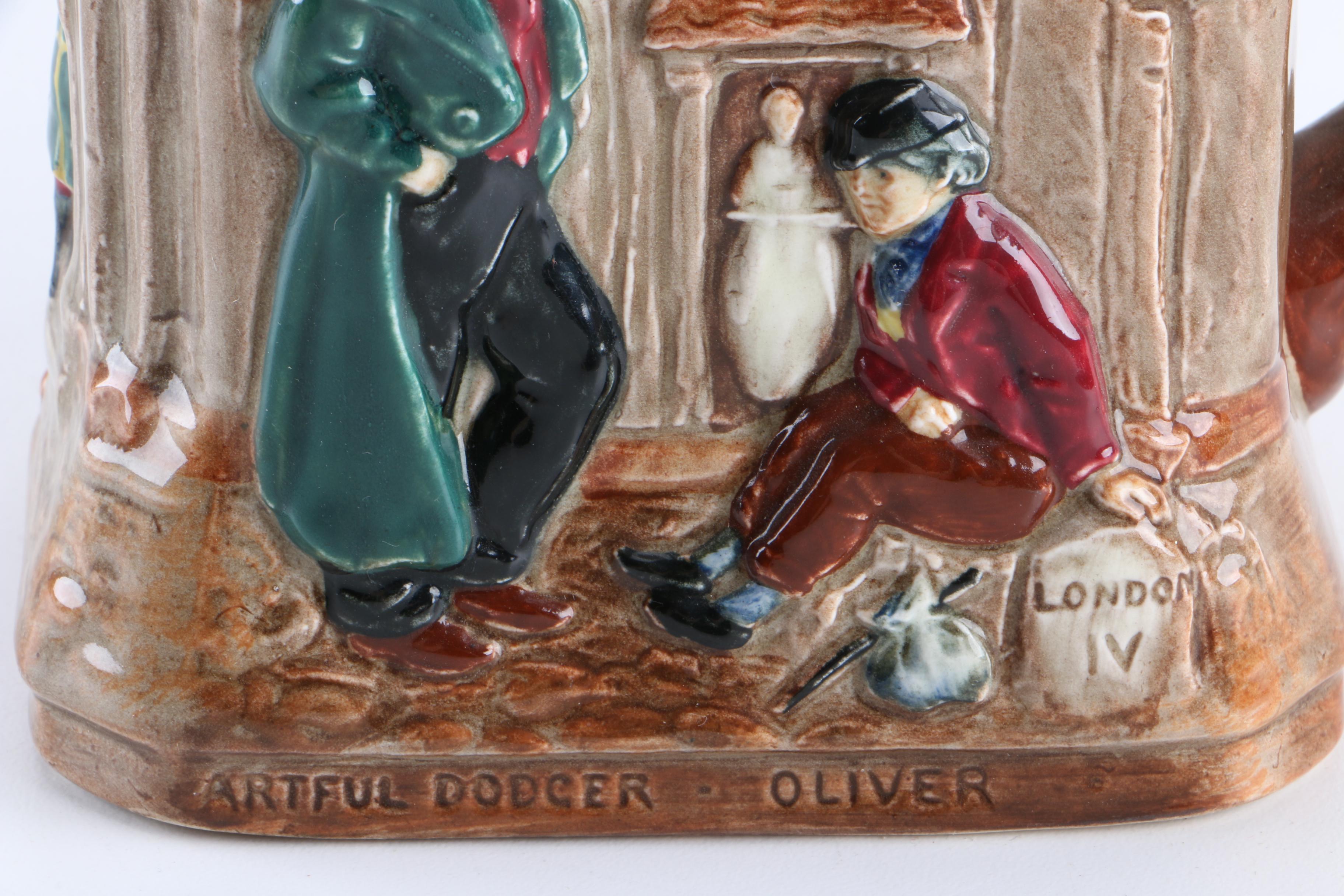 Royal Doulton Vintage "Oliver Twist" Ceramic Pitcher