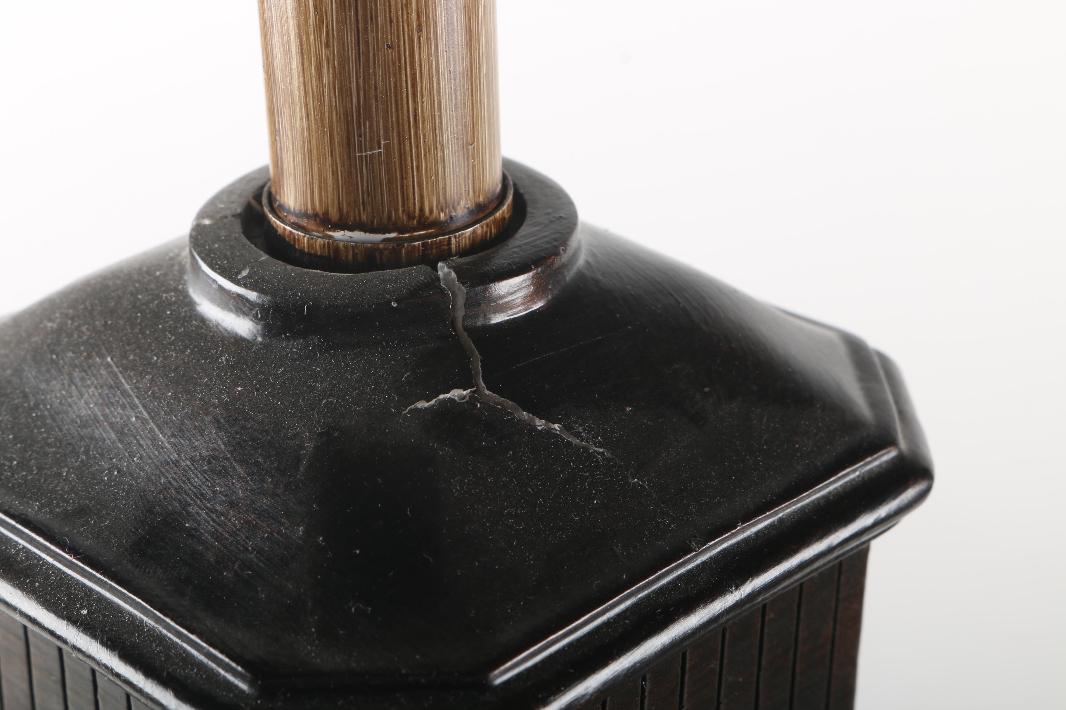 Brown Ceramic Urn Style Lamps