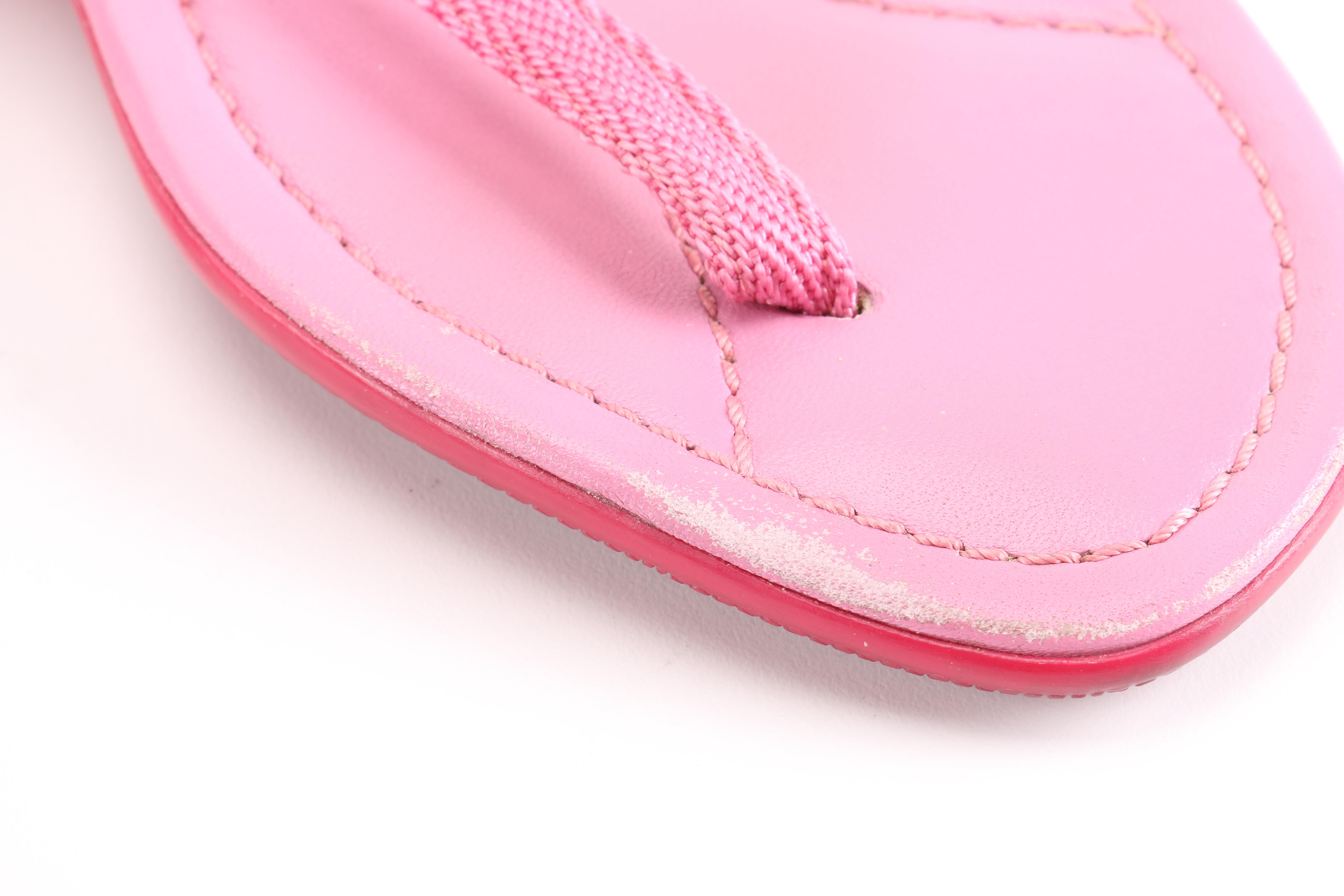 Prada Pink Kitten Heel Sandals