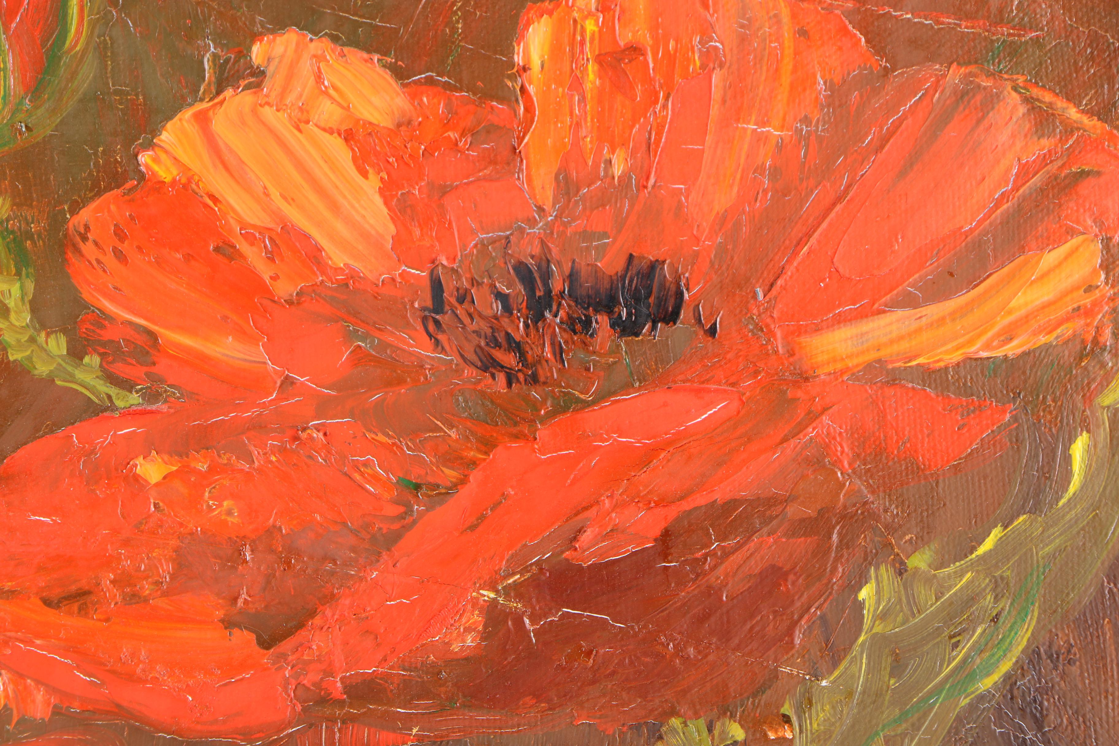 Bessie Killeen Oil Painting "Poppies #2"