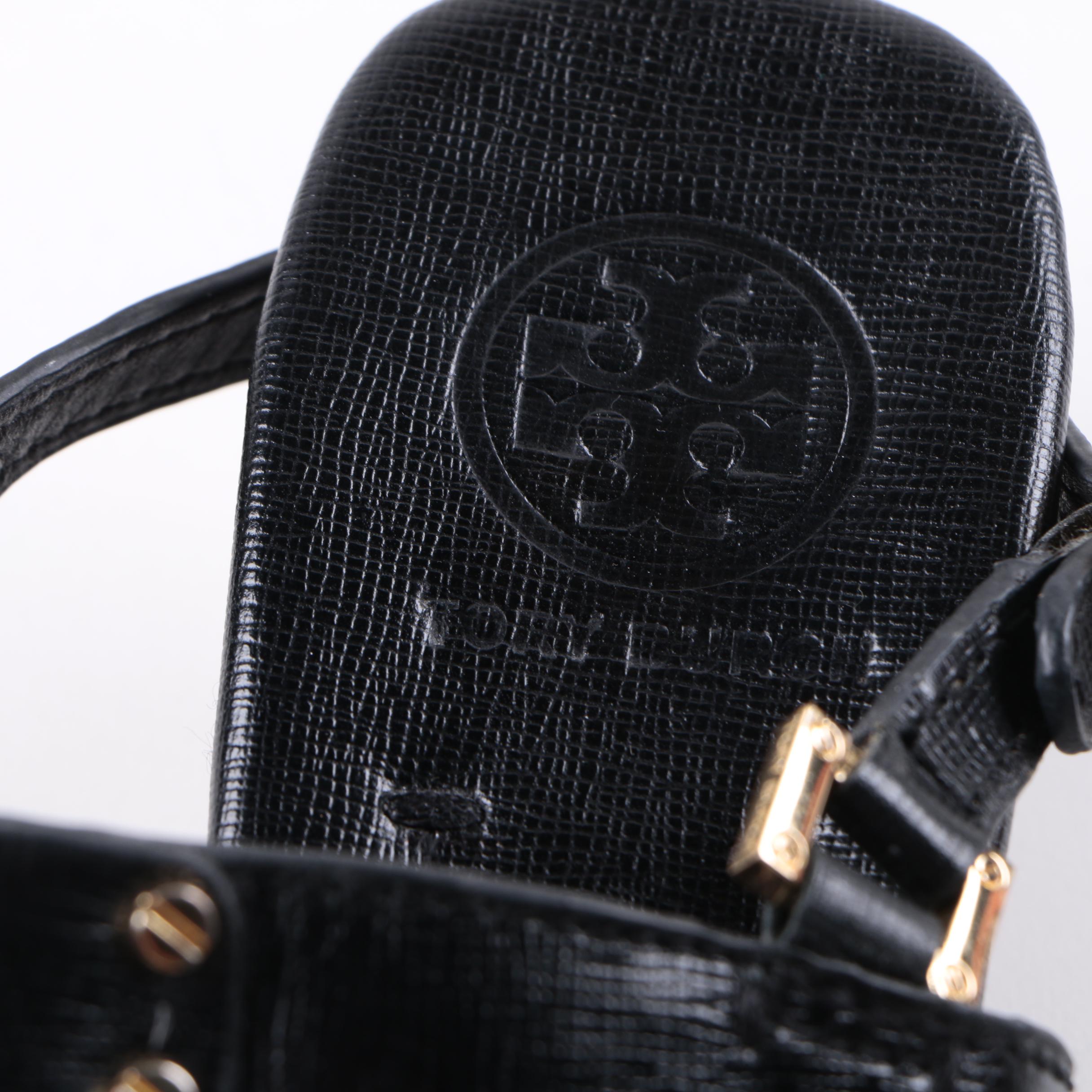 Tory Burch Leather Sandals and Snakeskin on Leather Heels