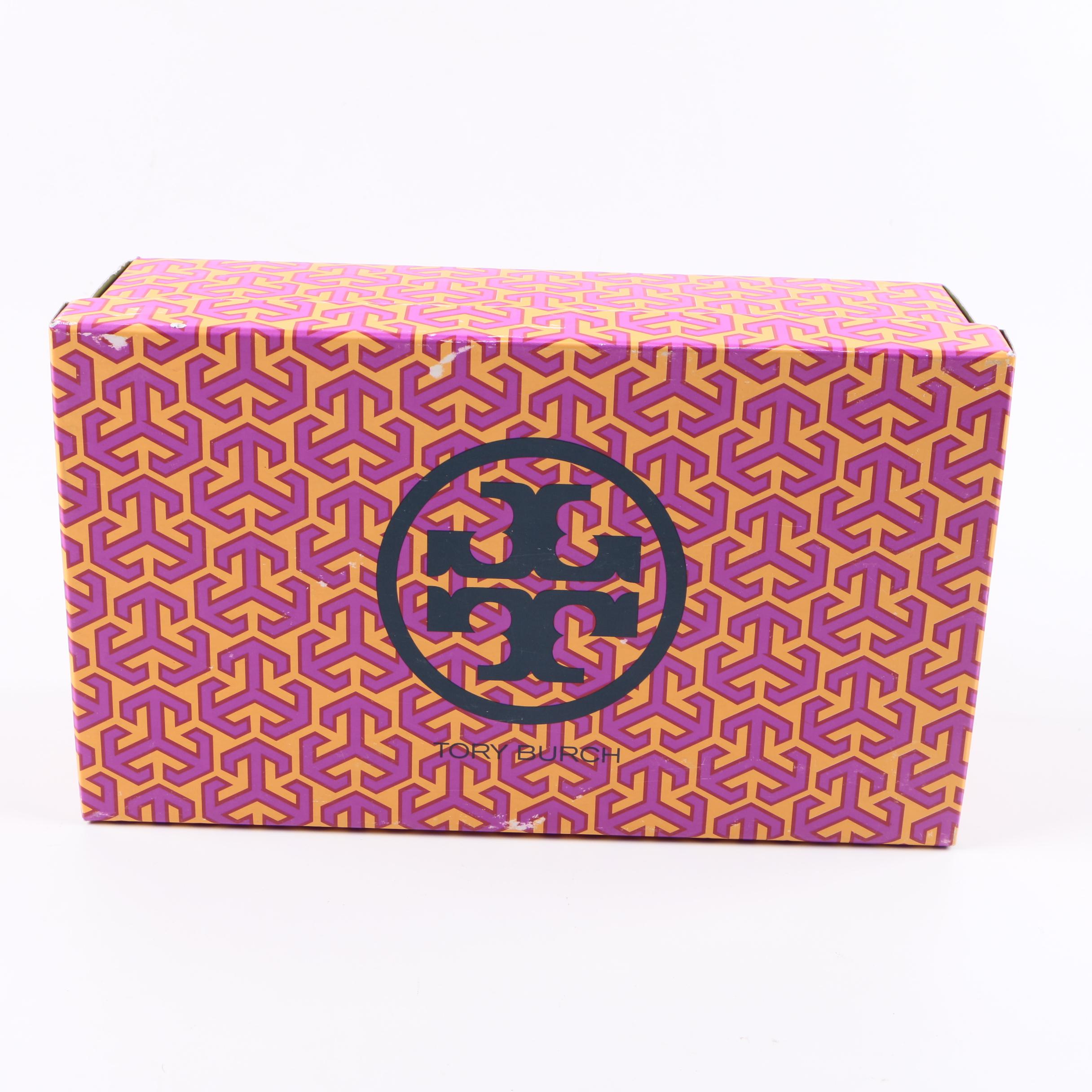 Tory Burch Leather Sandals and Snakeskin on Leather Heels