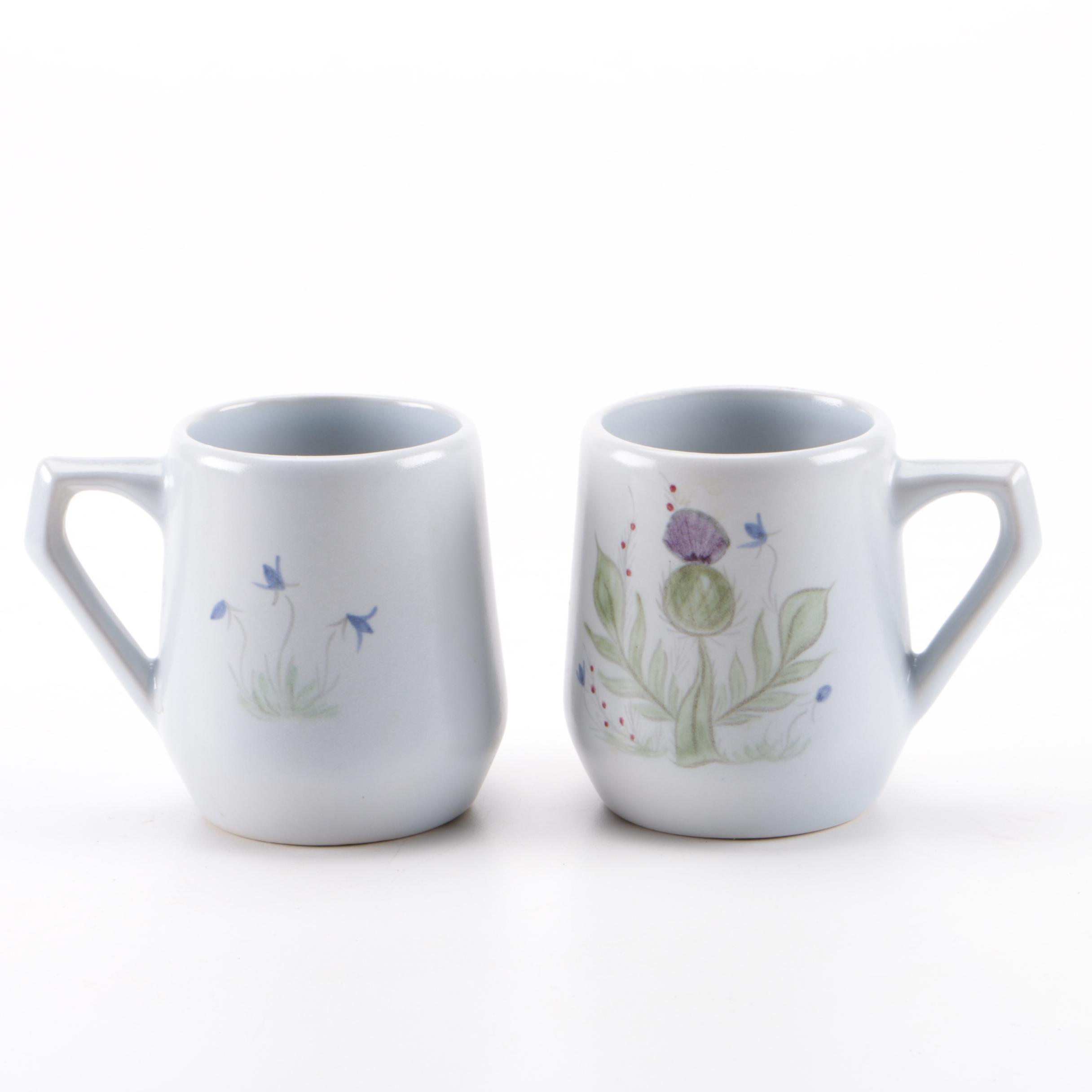 Scottish Stoneware "Thistleware" Tableware Set by Buchan