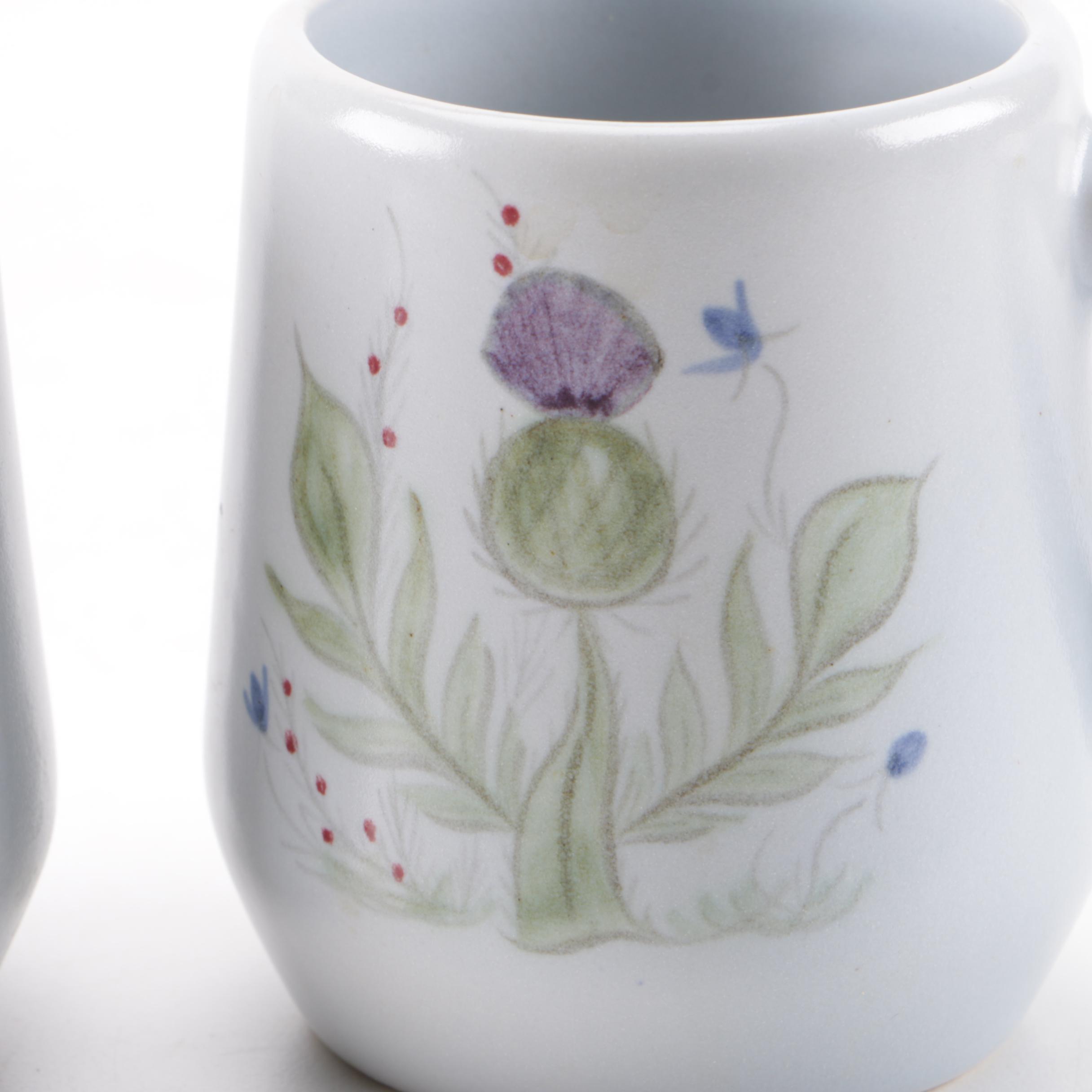 Scottish Stoneware "Thistleware" Tableware Set by Buchan