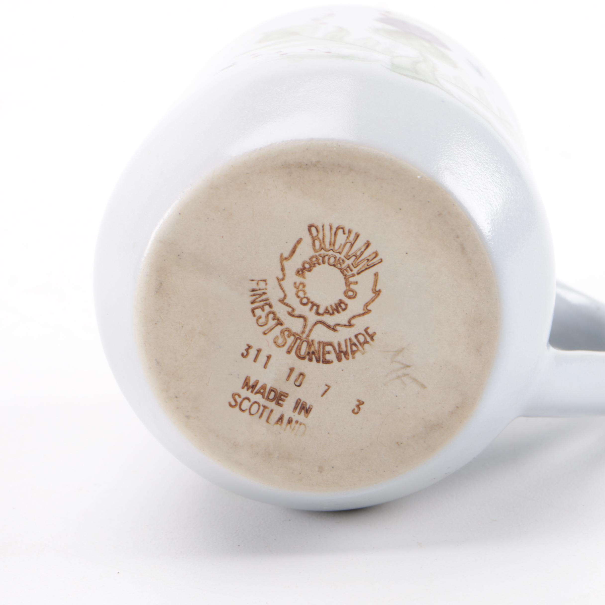 Scottish Stoneware "Thistleware" Tableware Set by Buchan