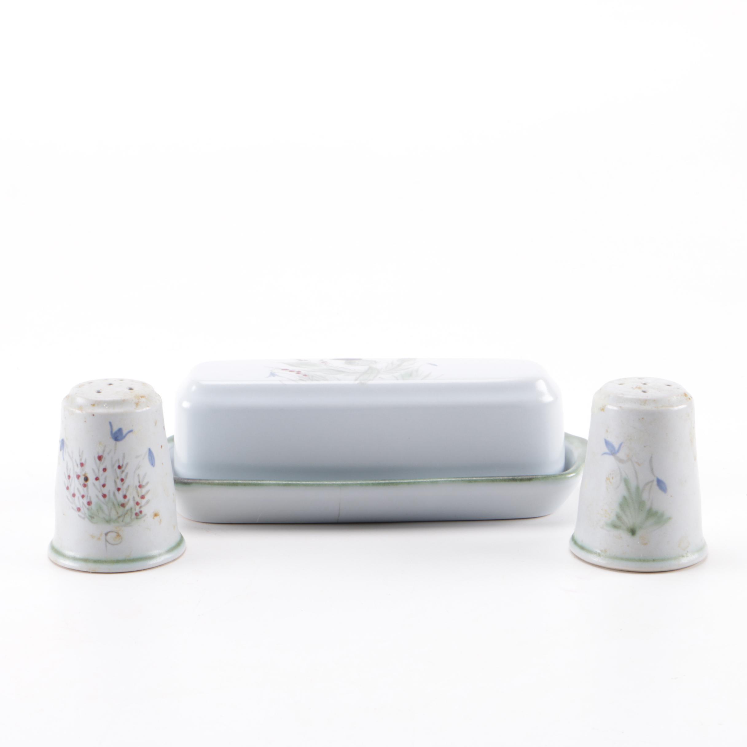 Scottish Stoneware "Thistleware" Tableware Set by Buchan