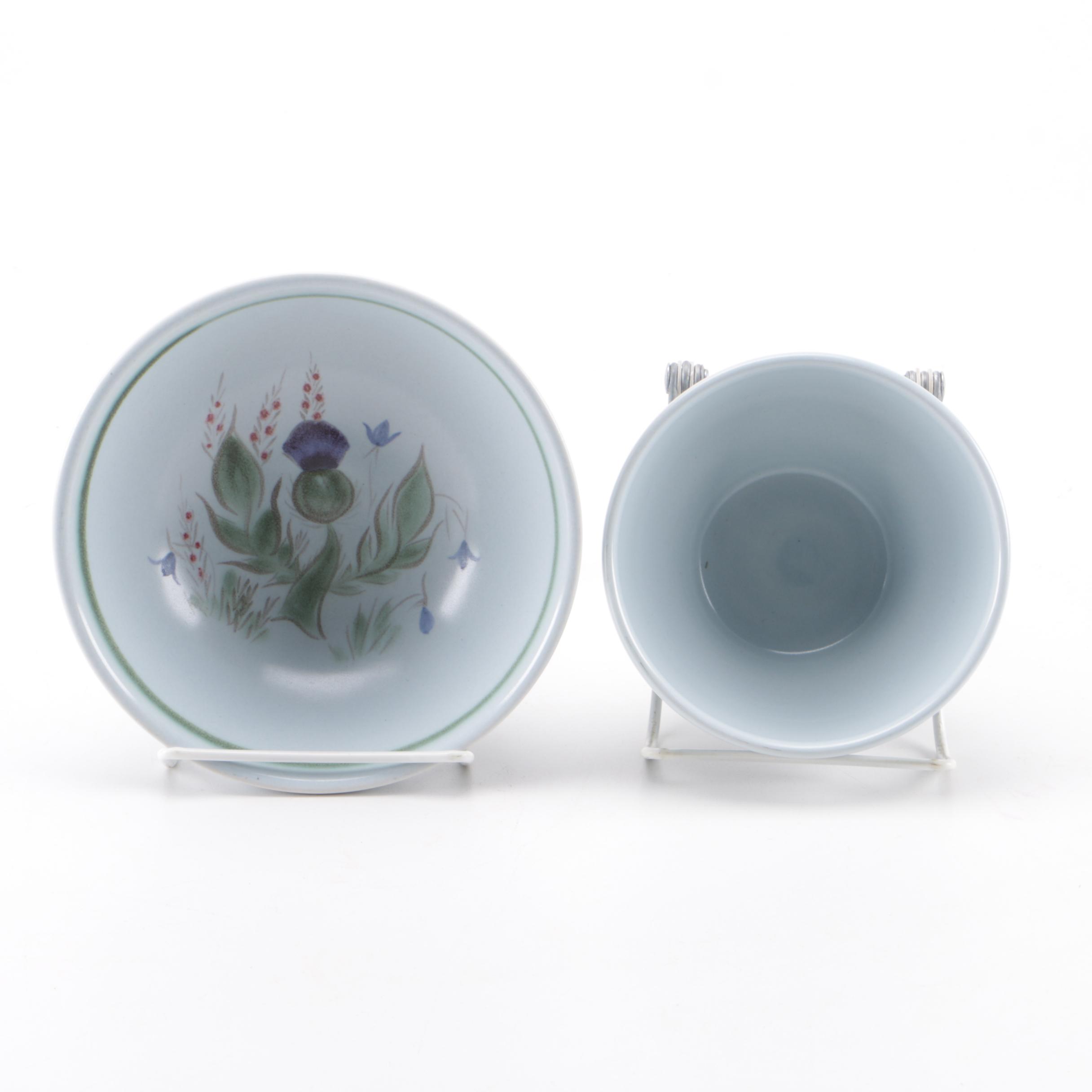 Scottish Stoneware "Thistleware" Tableware Set by Buchan