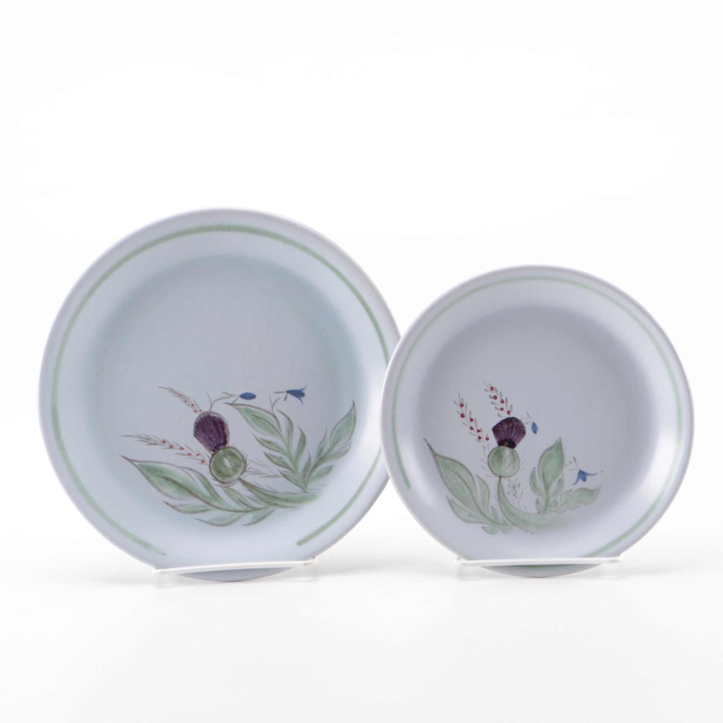 Scottish Stoneware "Thistleware" Tableware Set by Buchan