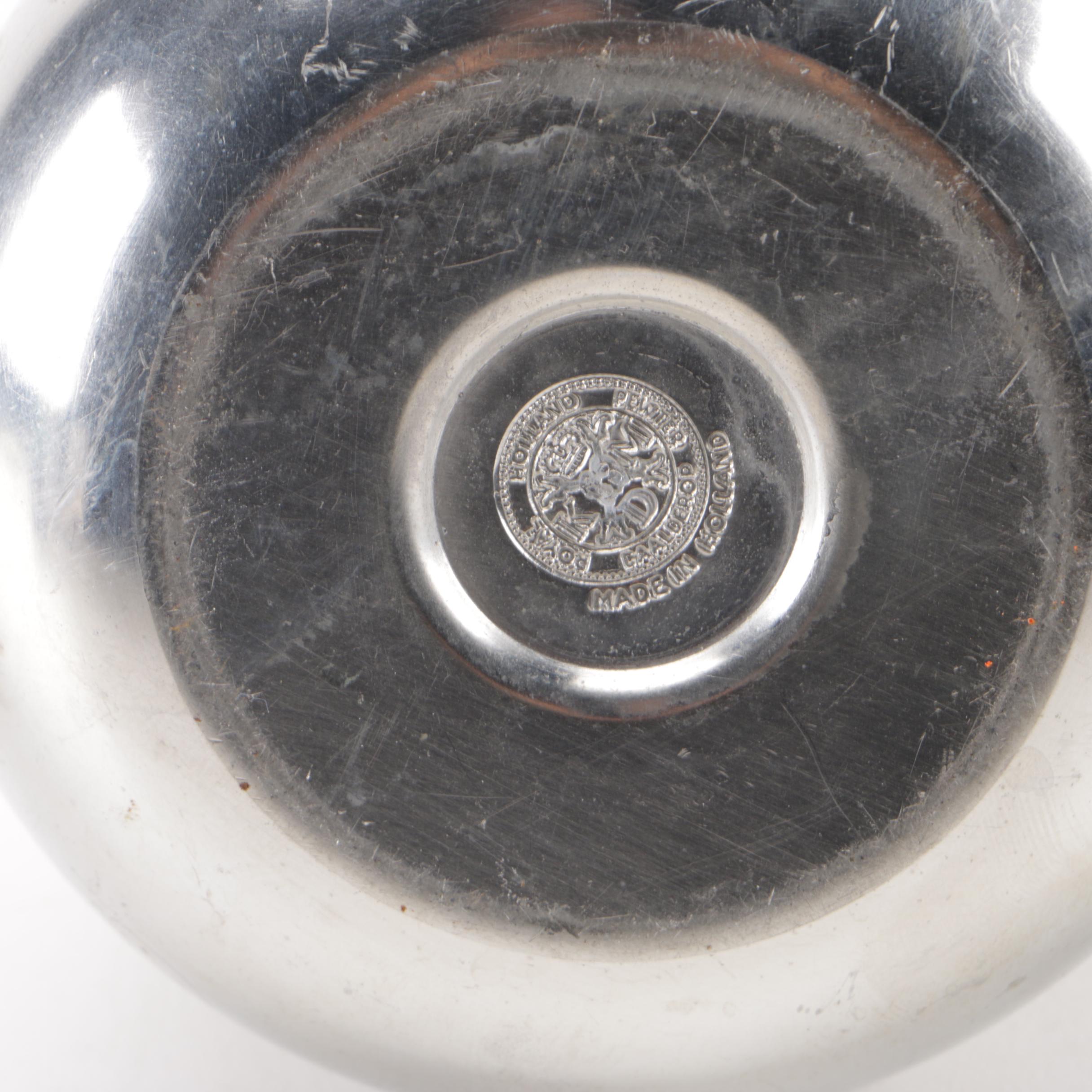 Vintage Pewter Items Including Royal Holland