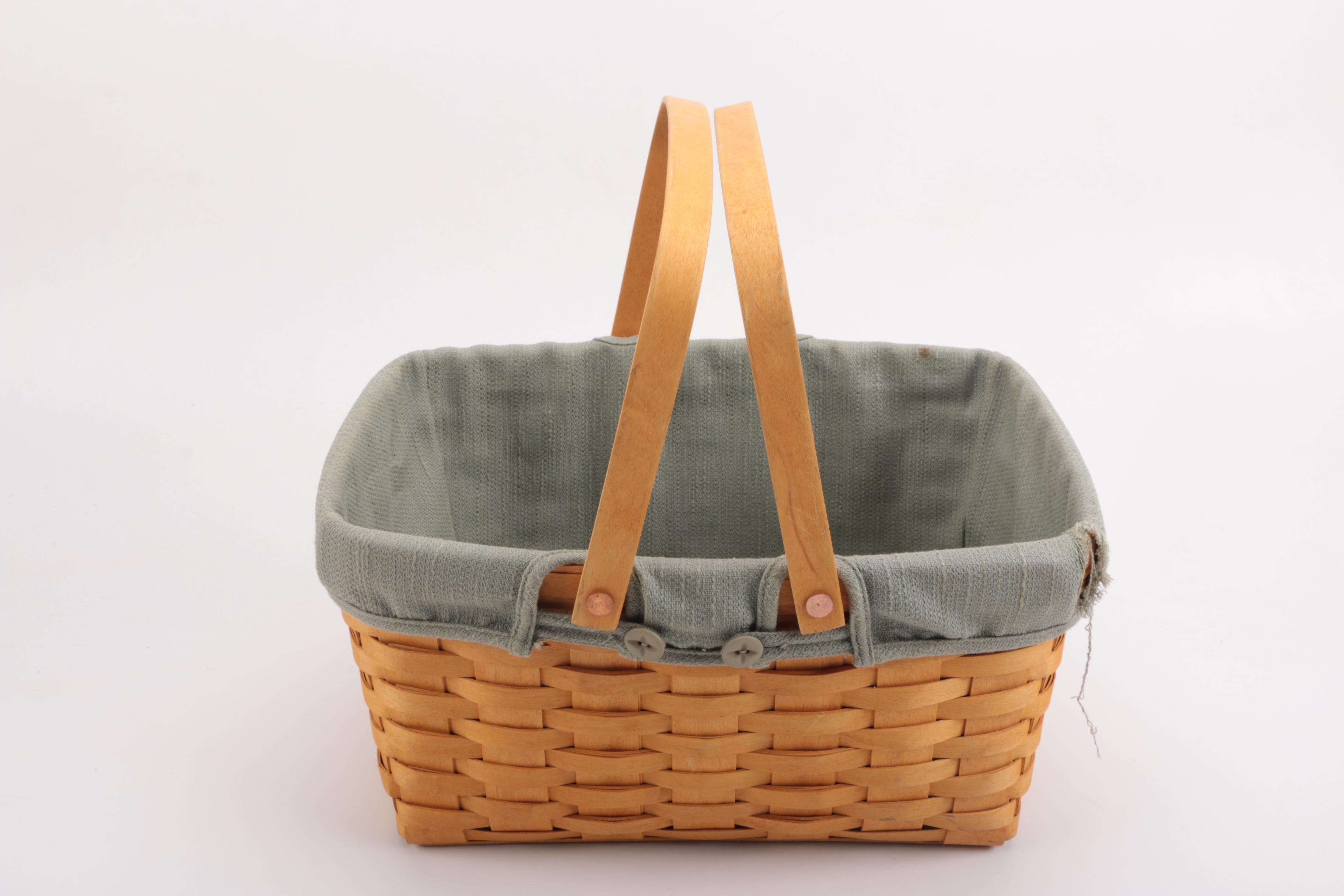 Assorted Wicker Baskets Including Longaberger