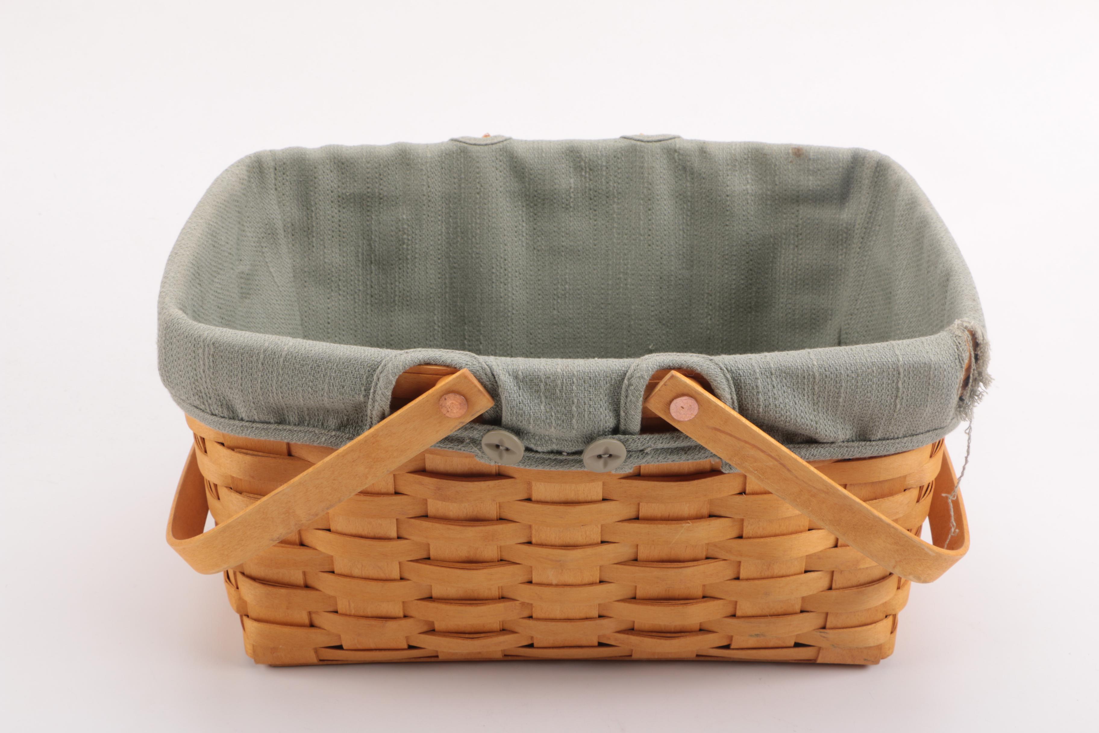 Assorted Wicker Baskets Including Longaberger