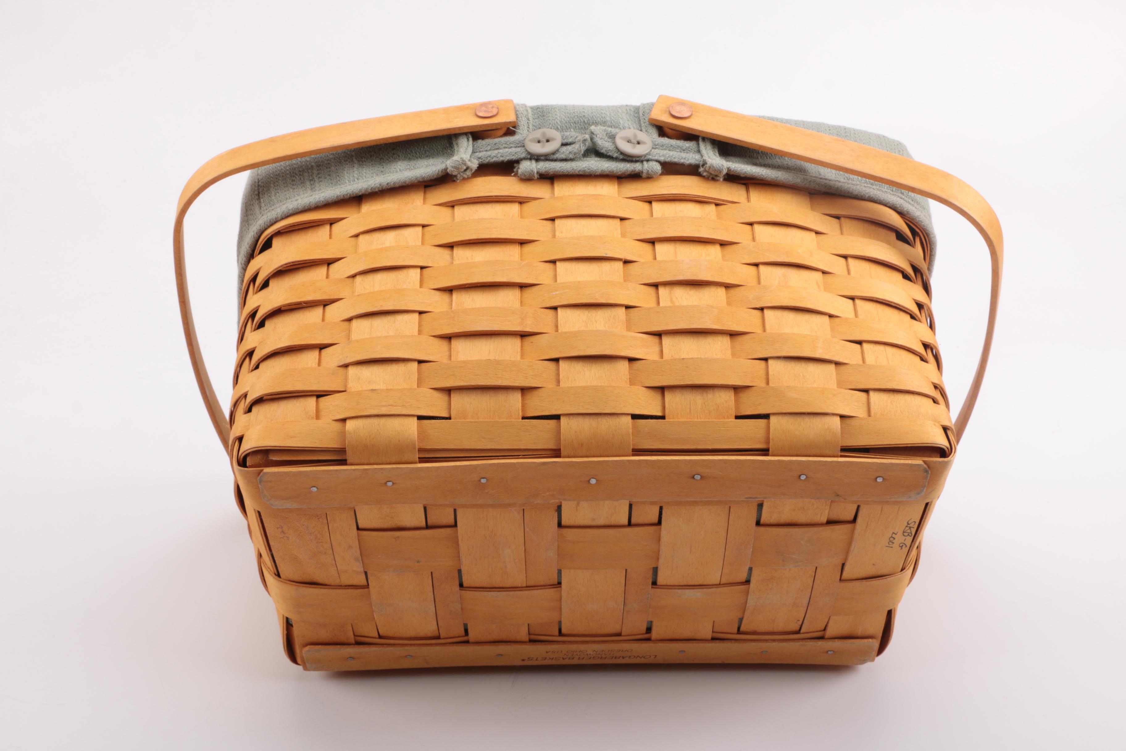 Assorted Wicker Baskets Including Longaberger