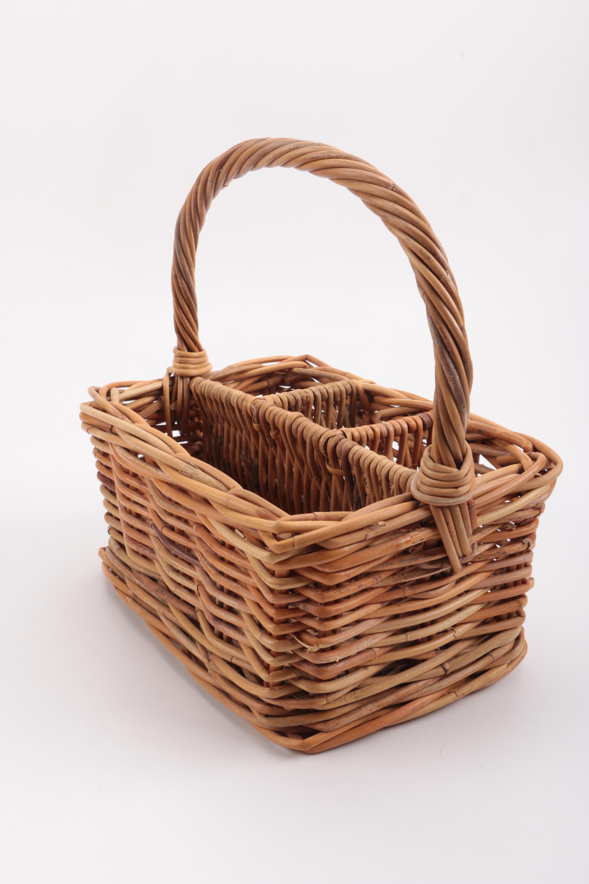 Assorted Wicker Baskets Including Longaberger