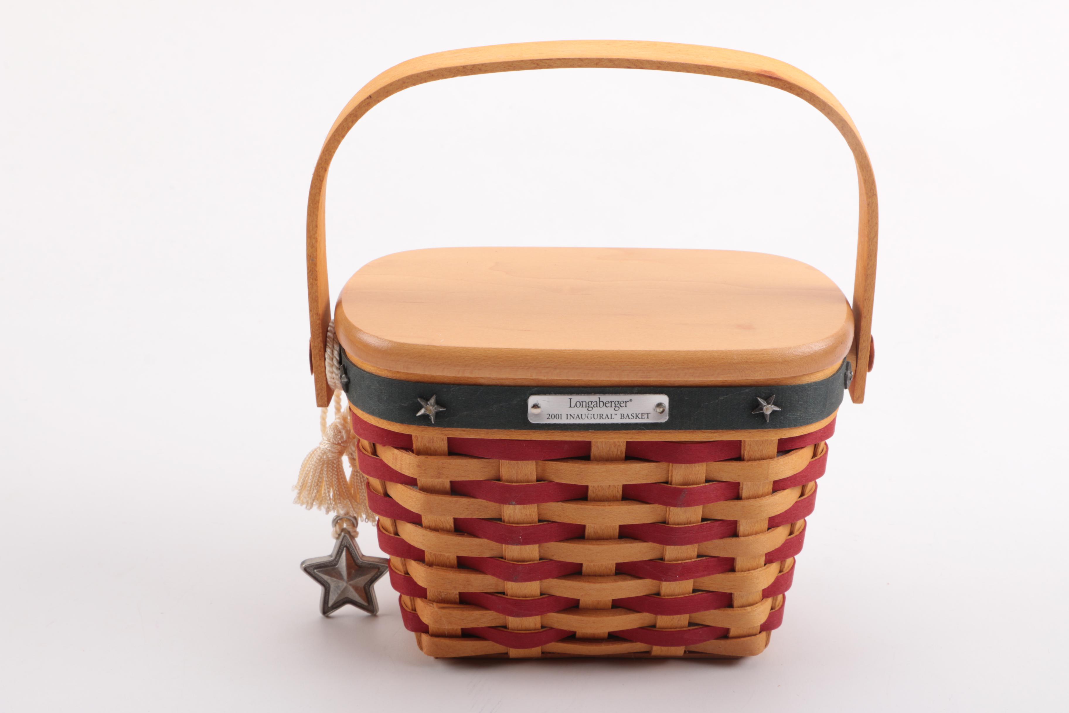 Assorted Wicker Baskets Including Longaberger