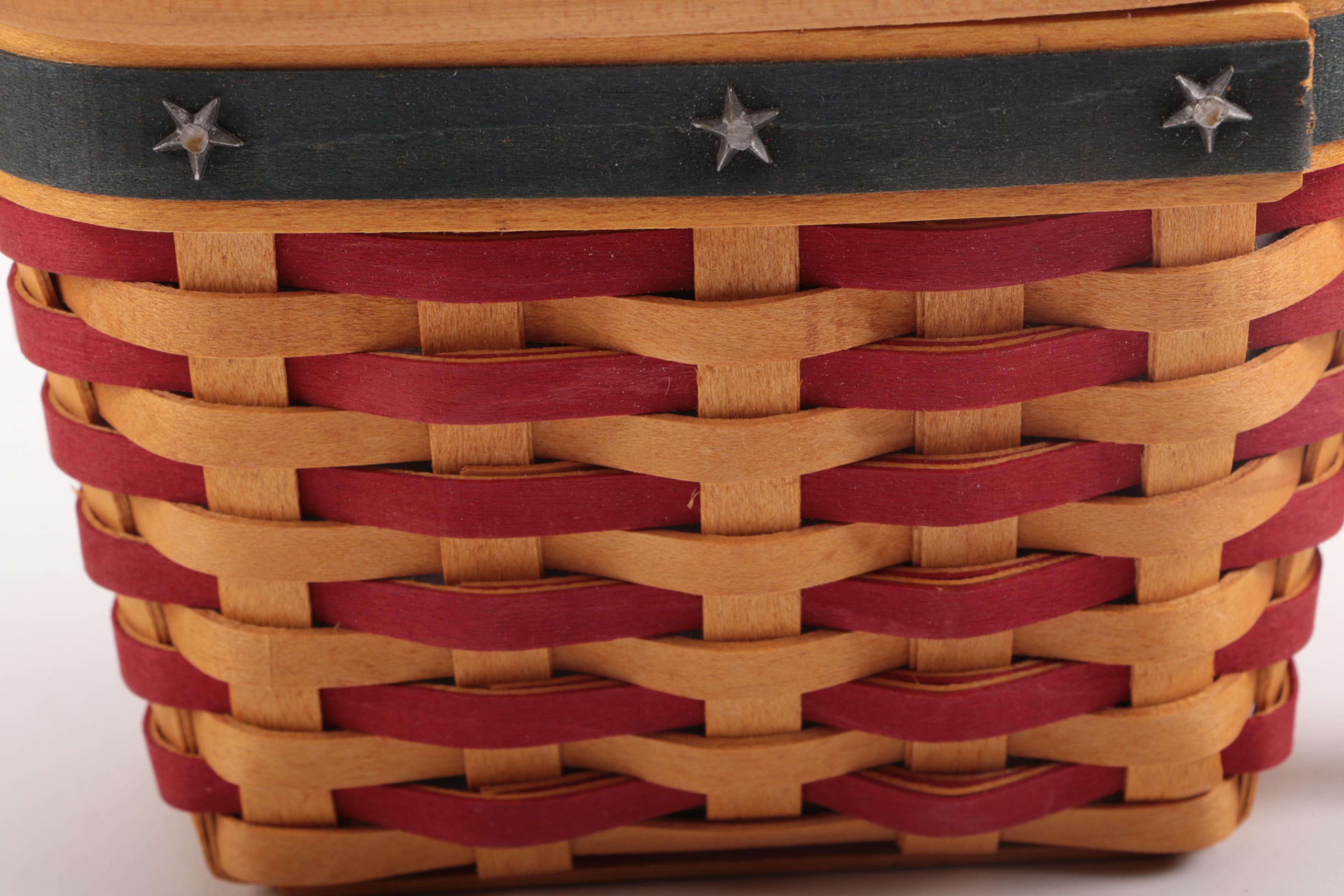Assorted Wicker Baskets Including Longaberger