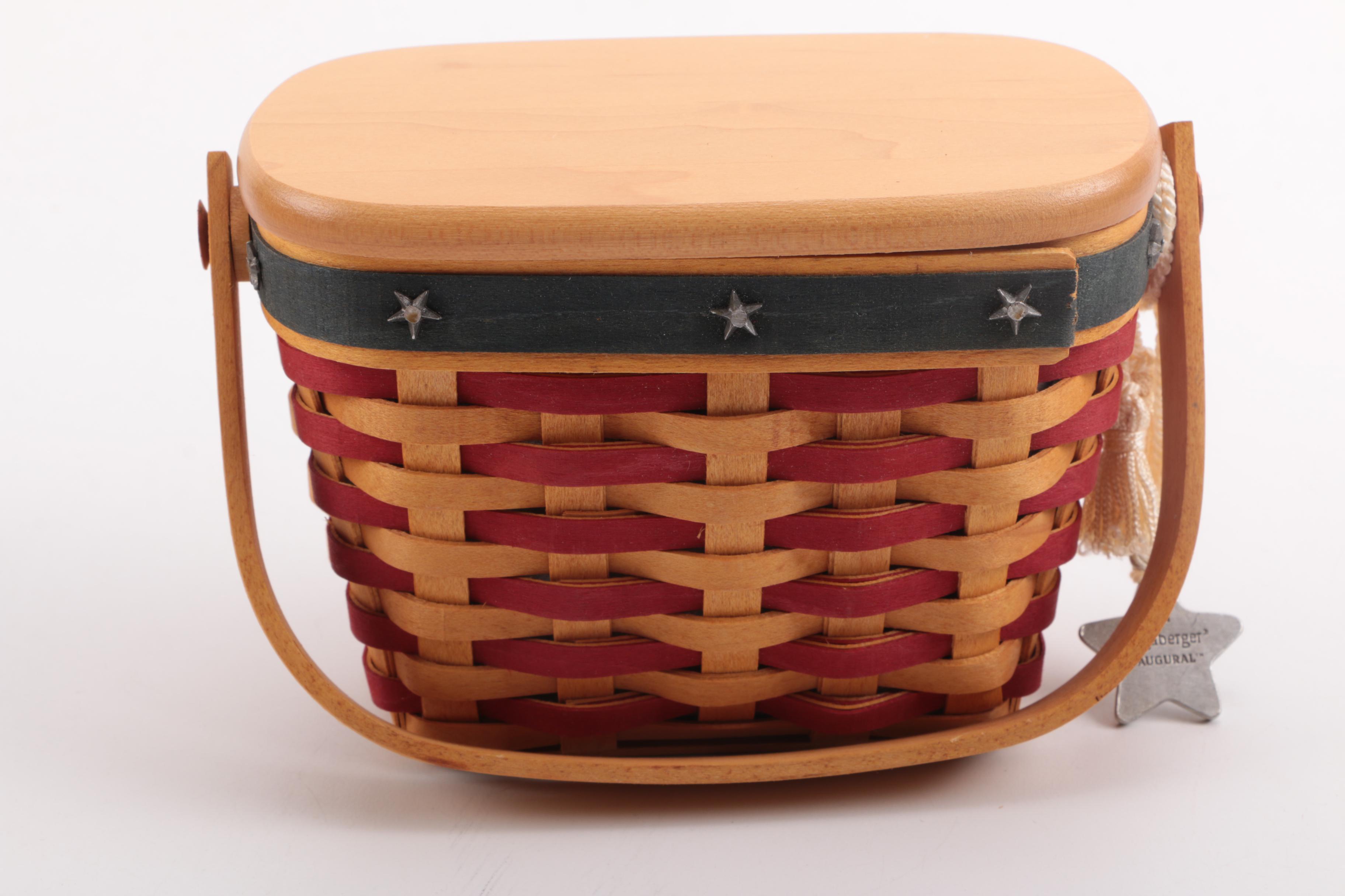 Assorted Wicker Baskets Including Longaberger