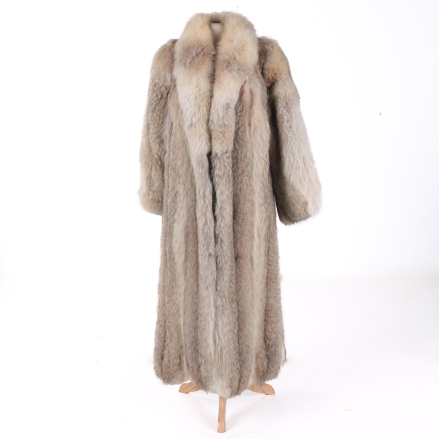 Auman & Werkmeister Coyote Fur Full Length Women's Coat