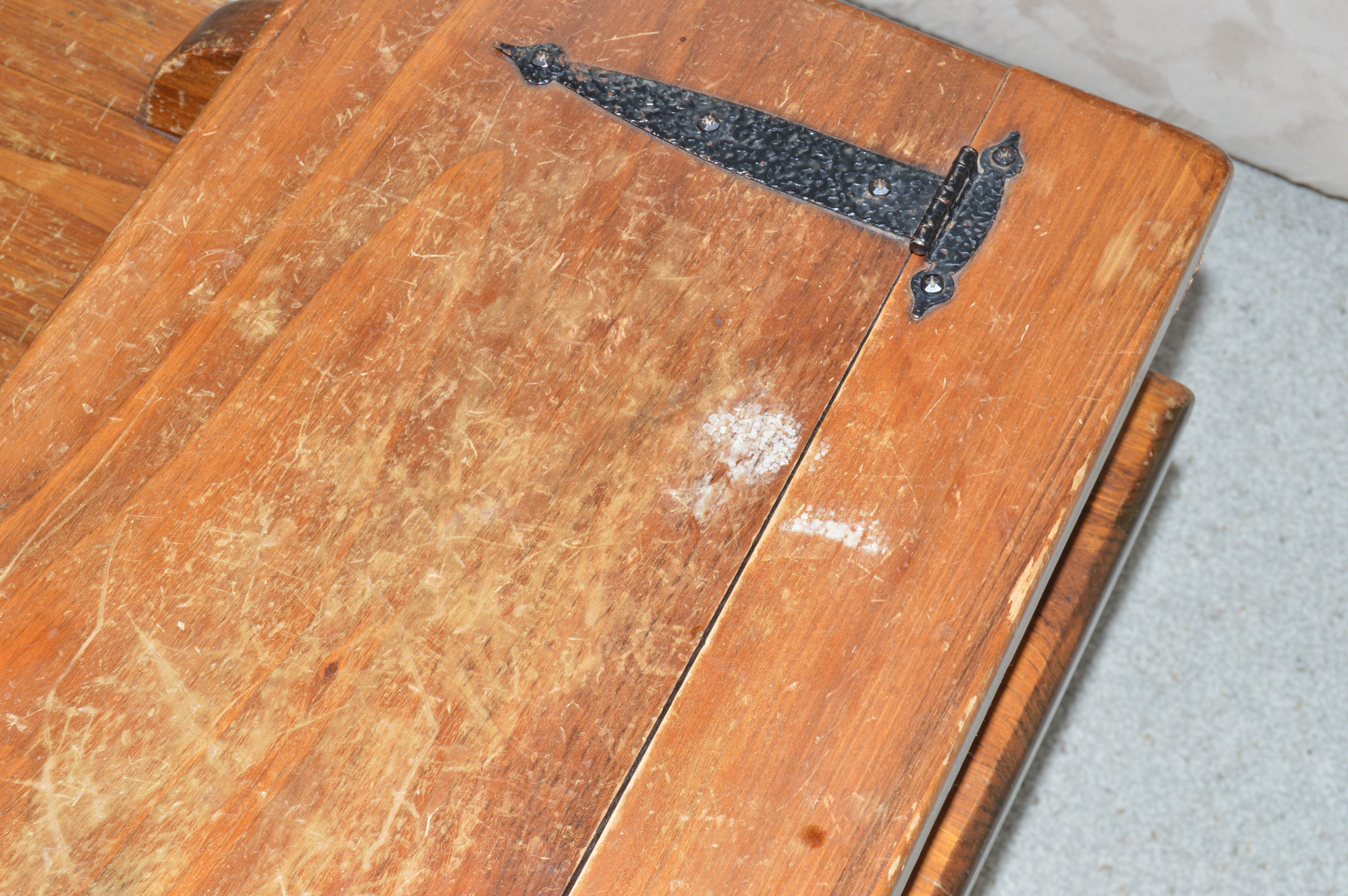 Vintage Wood Coffee Table with Storage