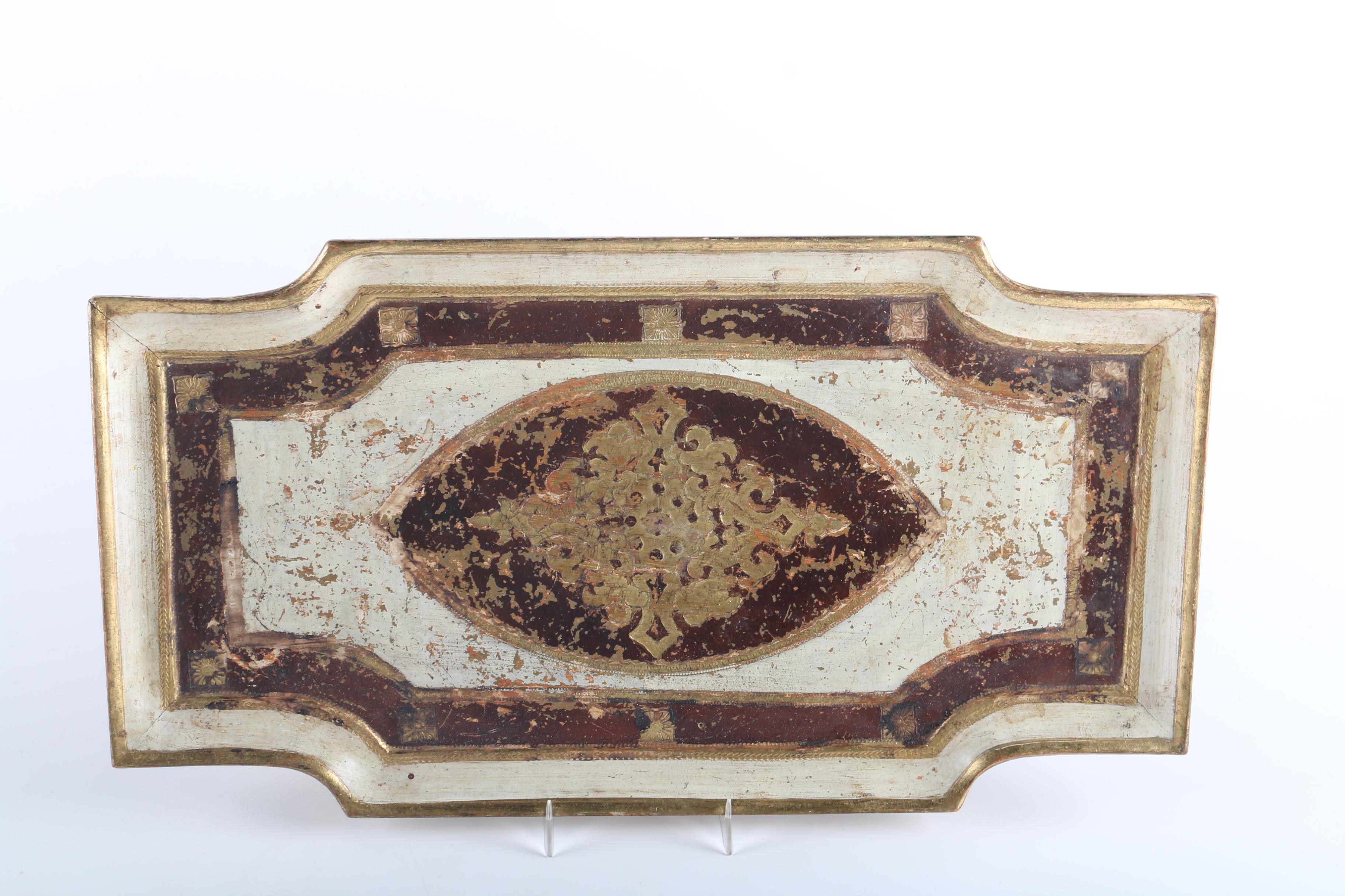 Assorted Decorative Painted Wood Trays