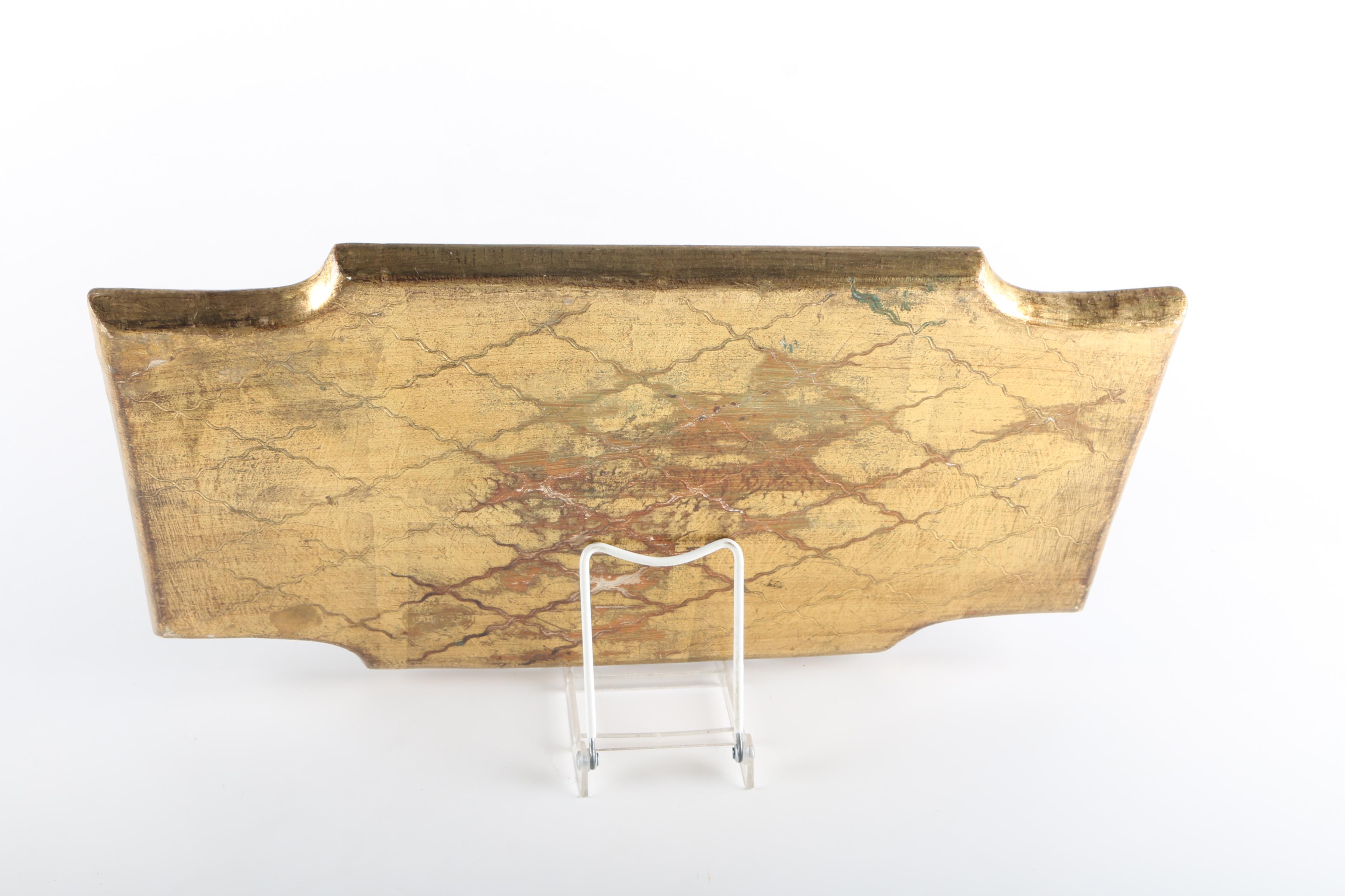 Assorted Decorative Painted Wood Trays