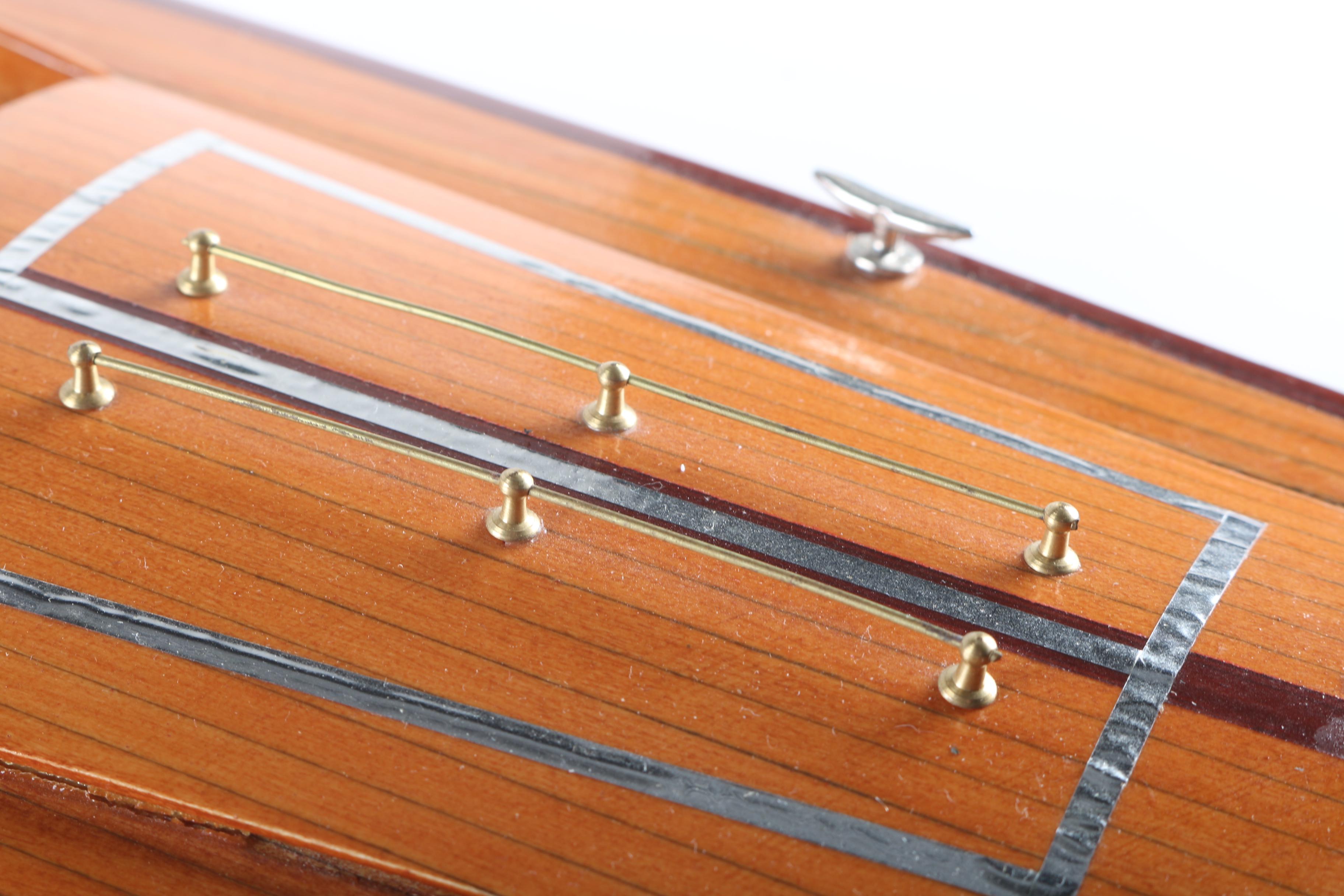 Model Speed Boat on Stand