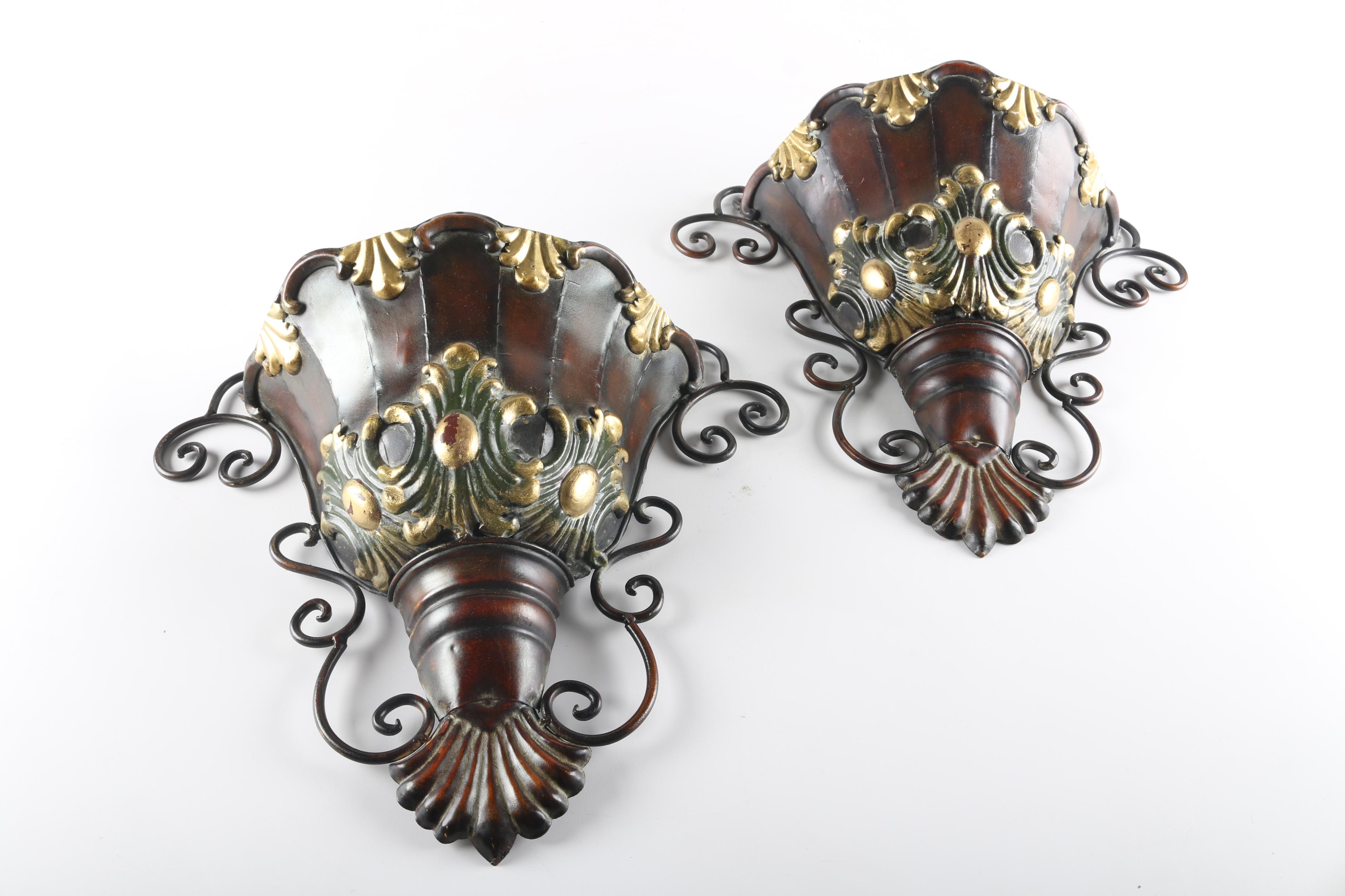 Two Pairs of Wall Sconces