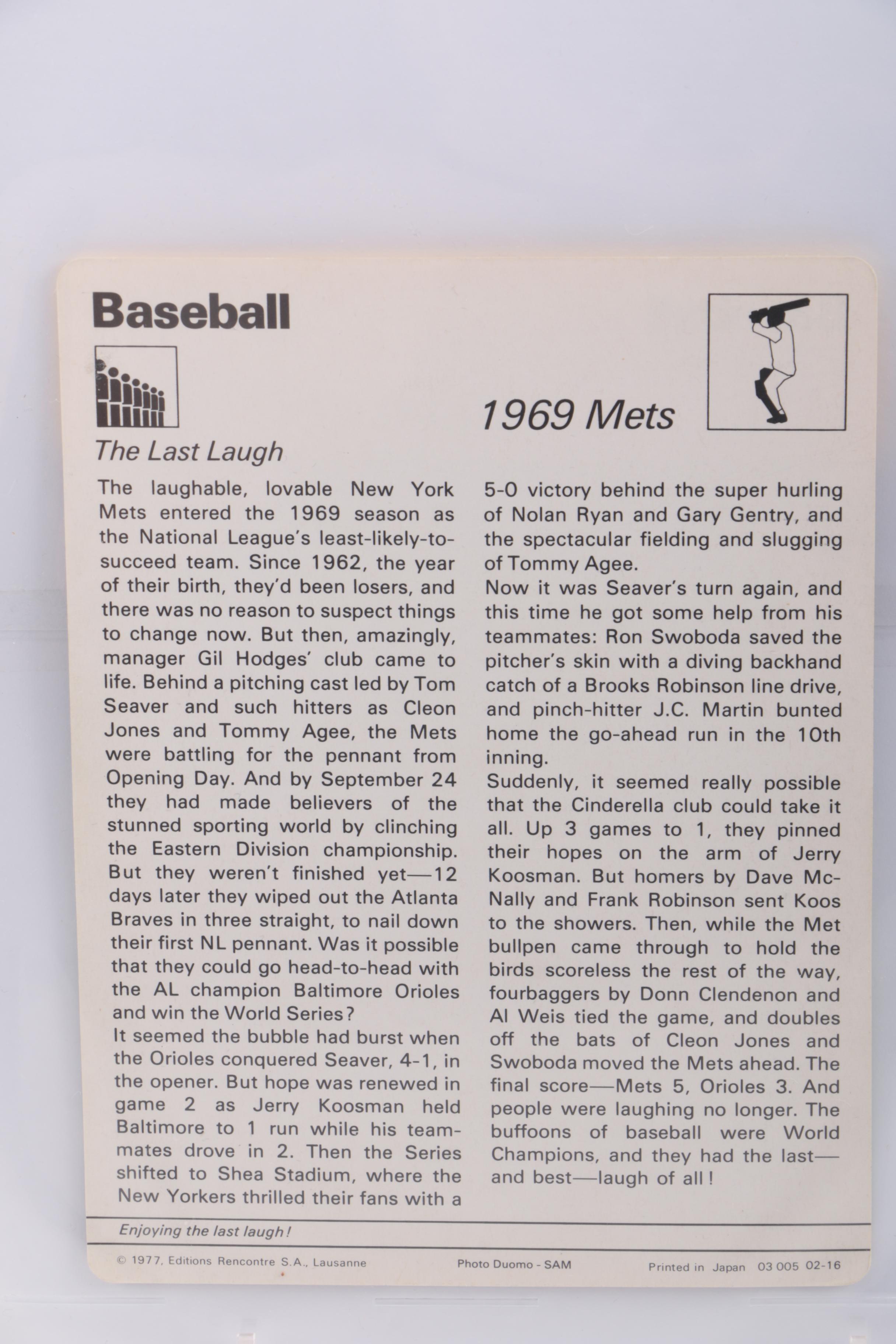 Tom Seaver Baseball Cards