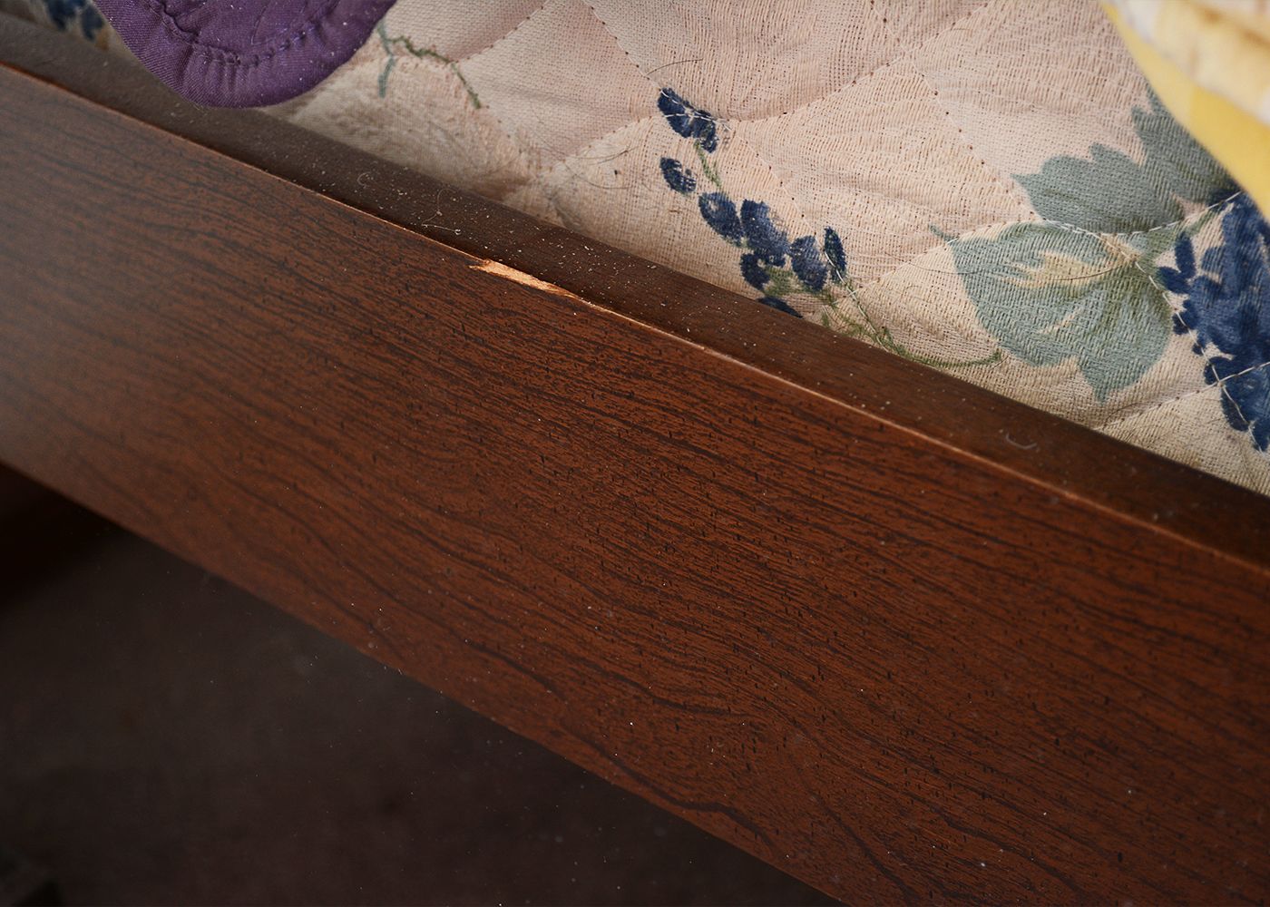 Queen Sized Cherry Four Poster Bed With Step Stool