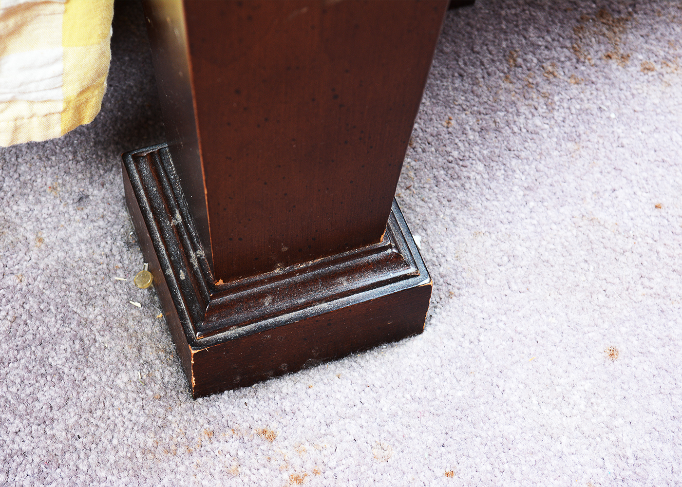 Queen Sized Cherry Four Poster Bed With Step Stool