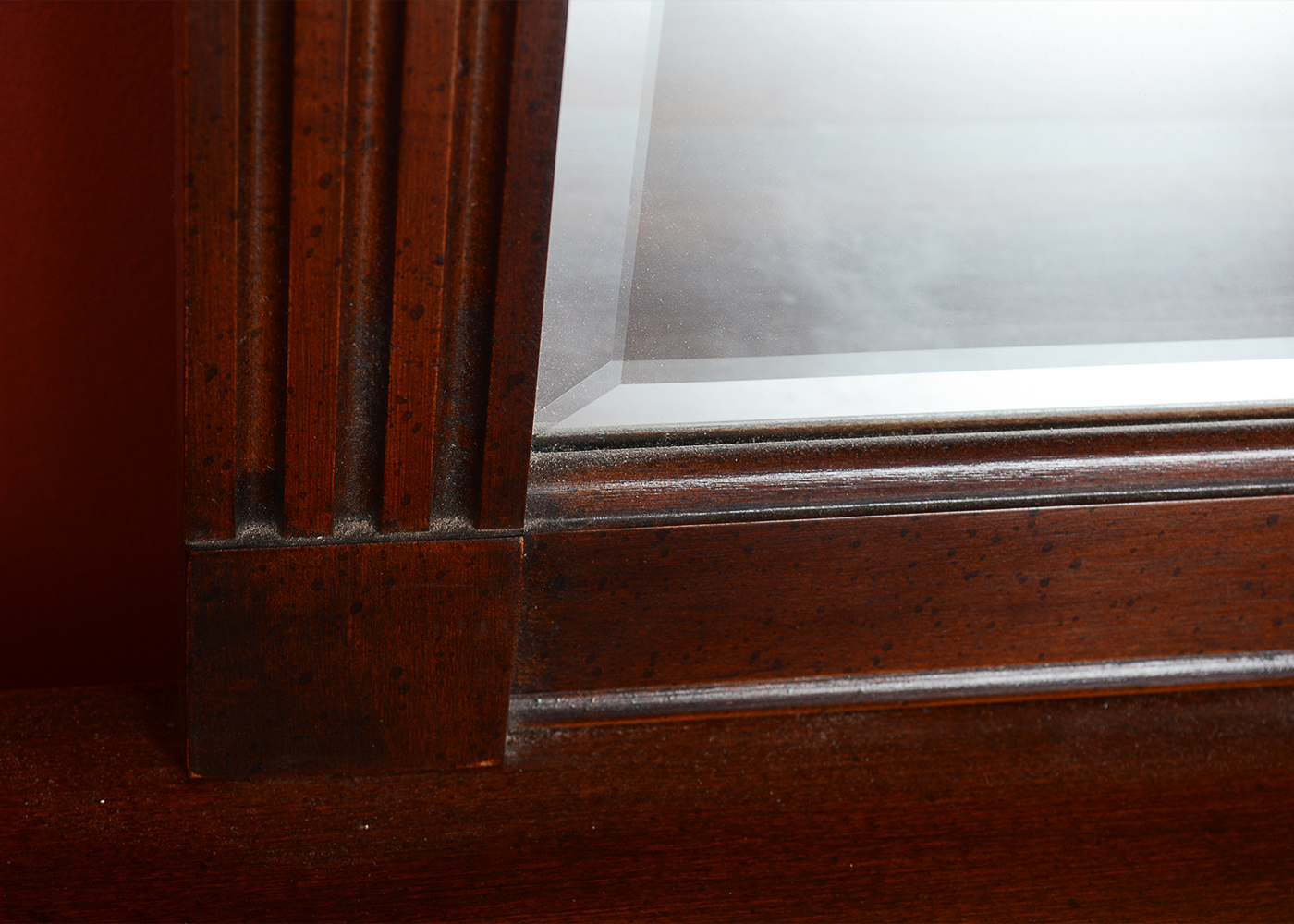 Chippendale Style Cherry Dresser With Mirror by Sumter Cabinet Co.