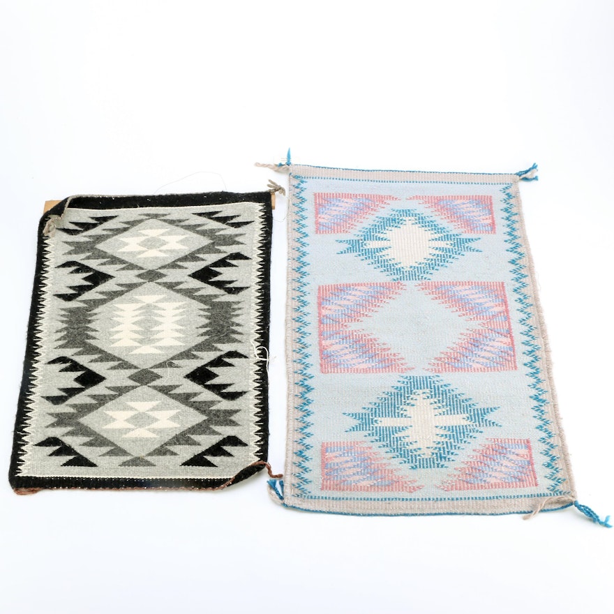 Native American Style and Navajo Flat Weave Accent Rugs