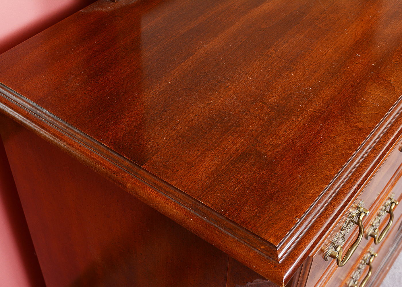 Chippendale Style Cherry Dresser With Mirror by Sumter Cabinet Co.