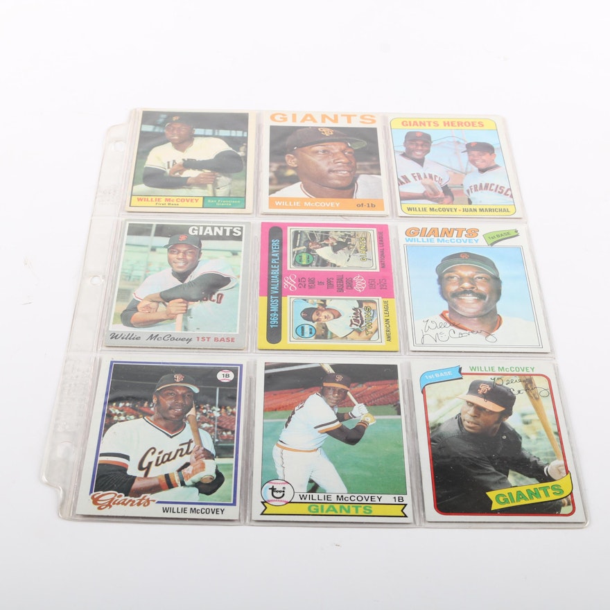 1960s and 1970s Willie McCovey Topps Cards