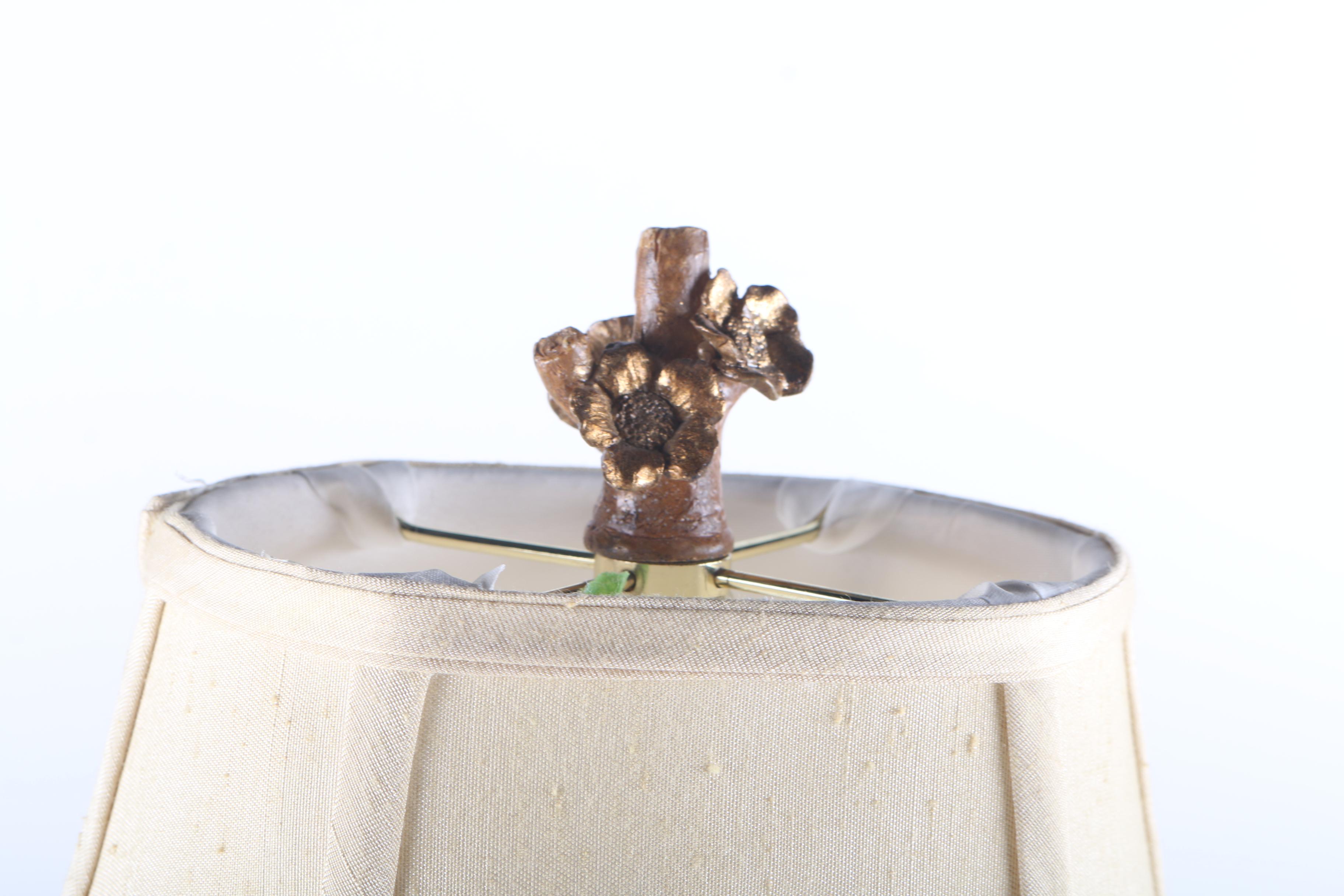 Apple Blossom  and Humming Bird Tree Lamp