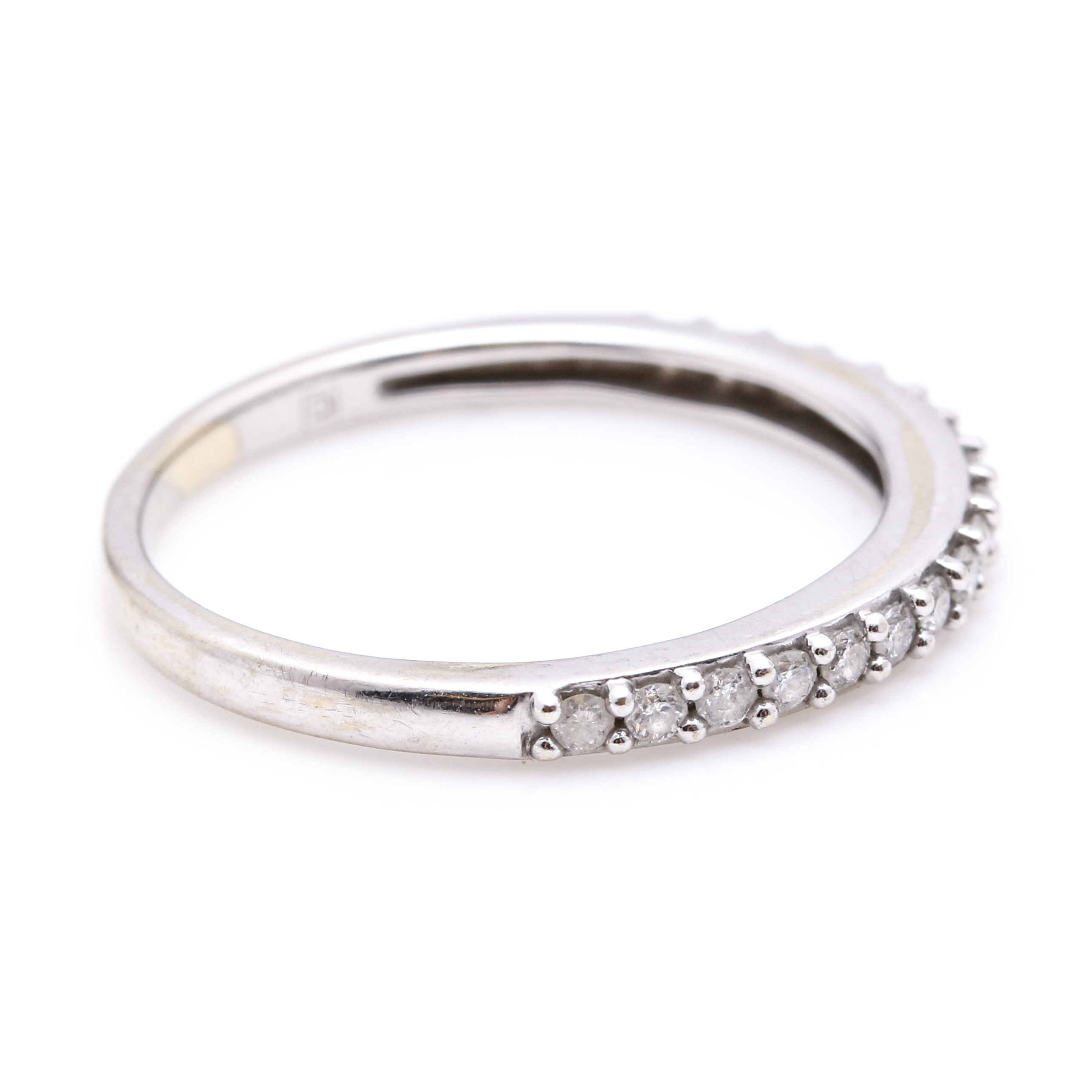 14K White Gold and Diamond Demi Parure