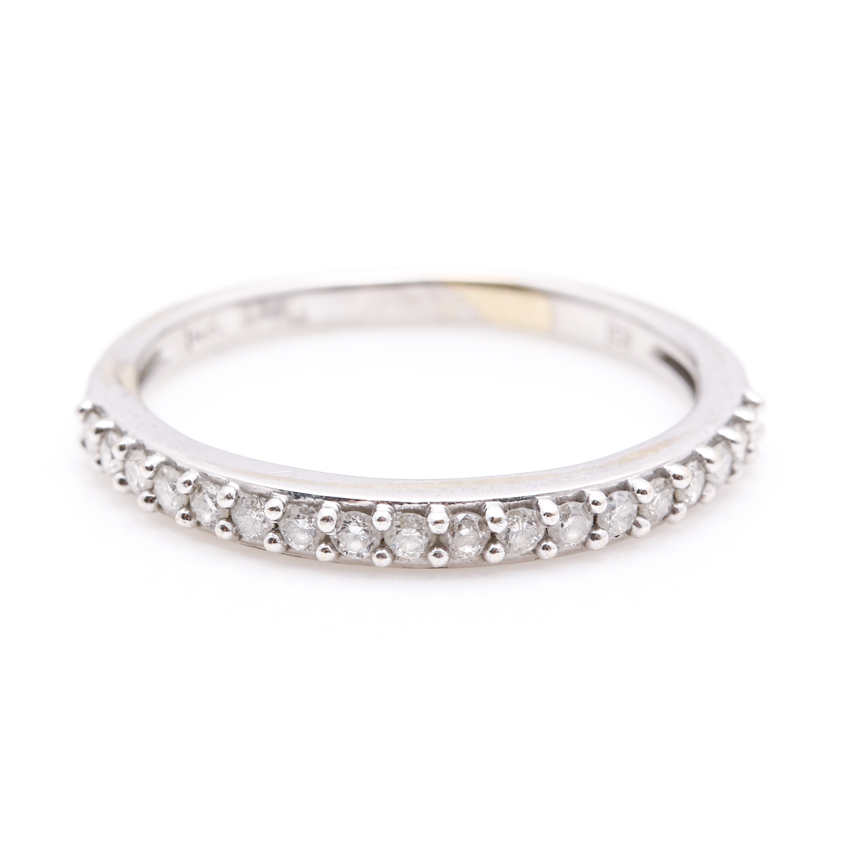 14K White Gold and Diamond Demi Parure