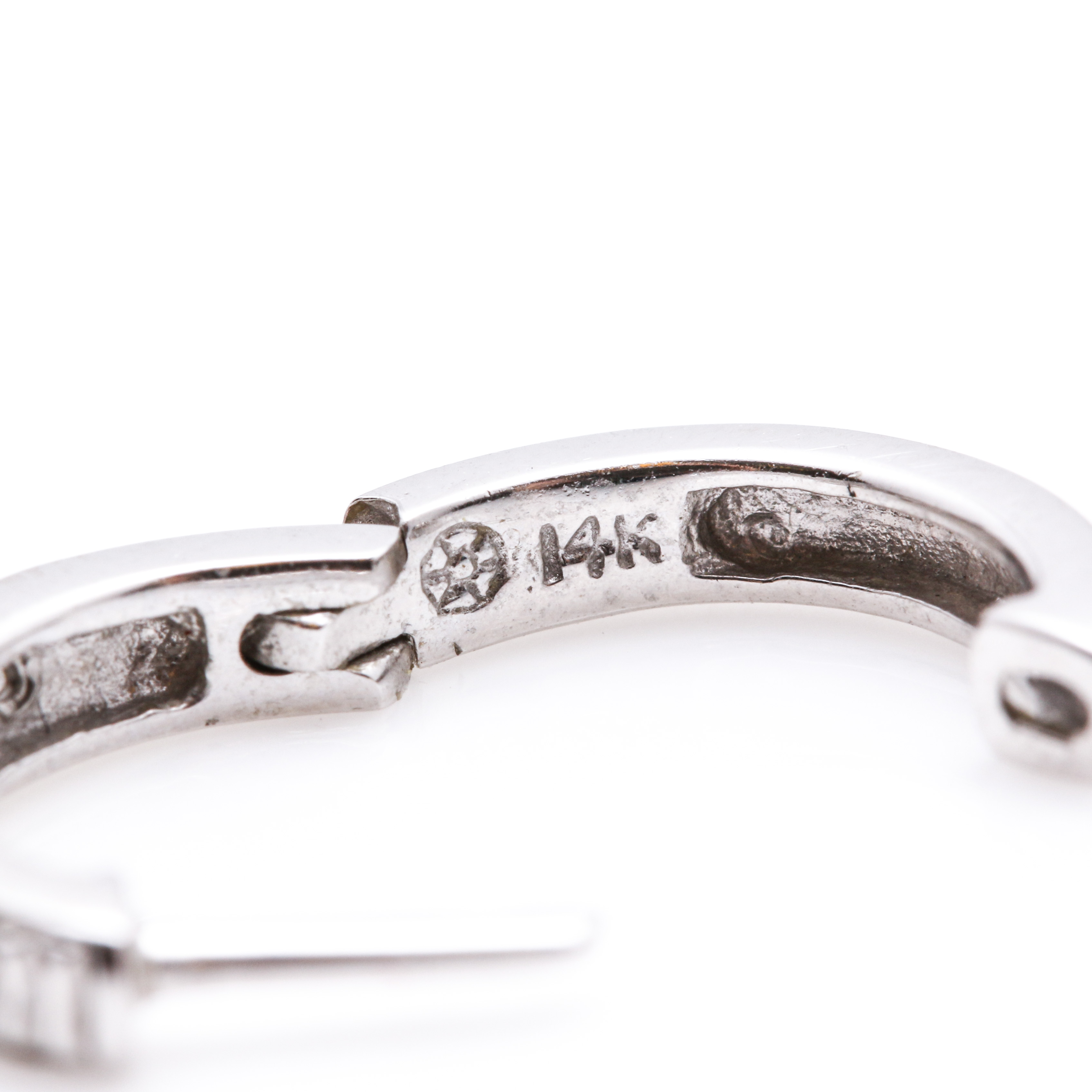 14K White Gold and Diamond Demi Parure