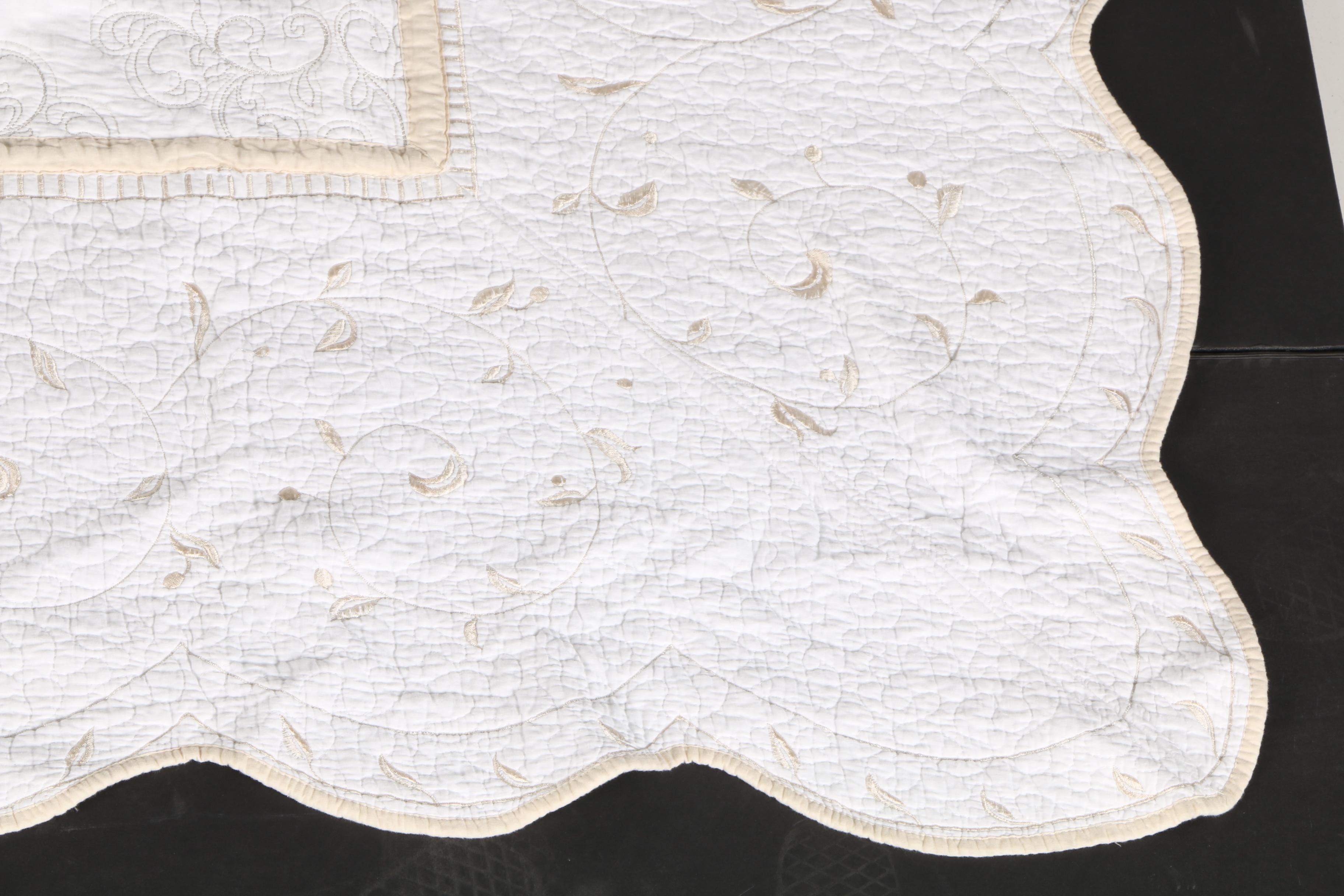 Lenox "Opal Innocence" Quilted Bed Set