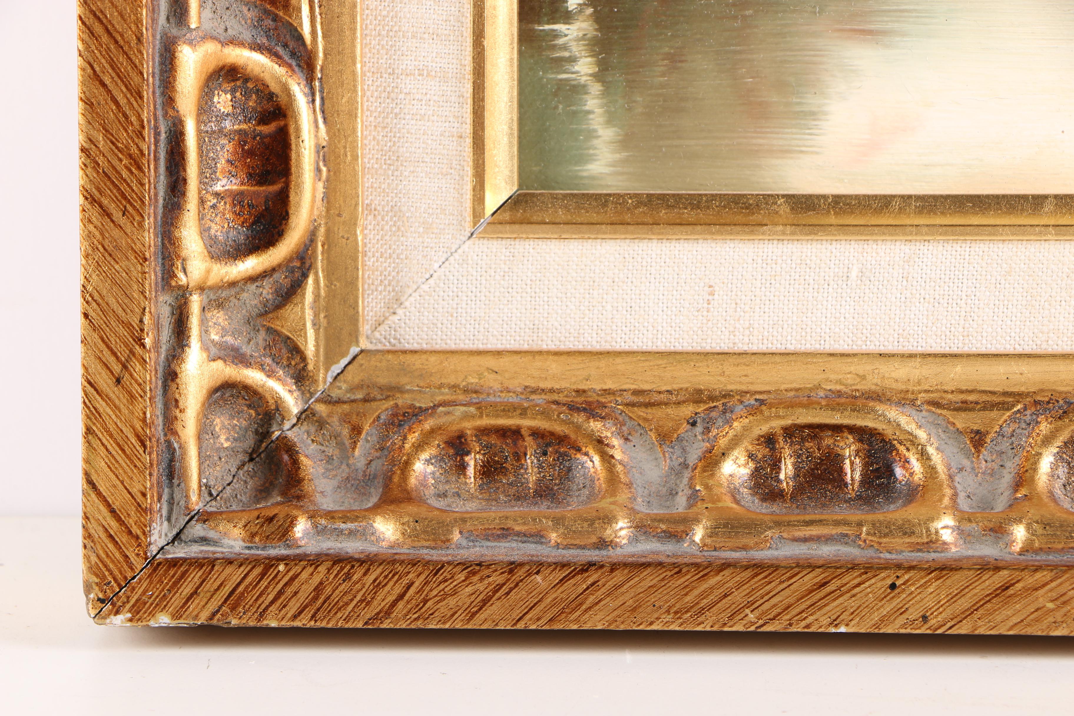 H. Ross Oil Painting on Canvas of Landscape