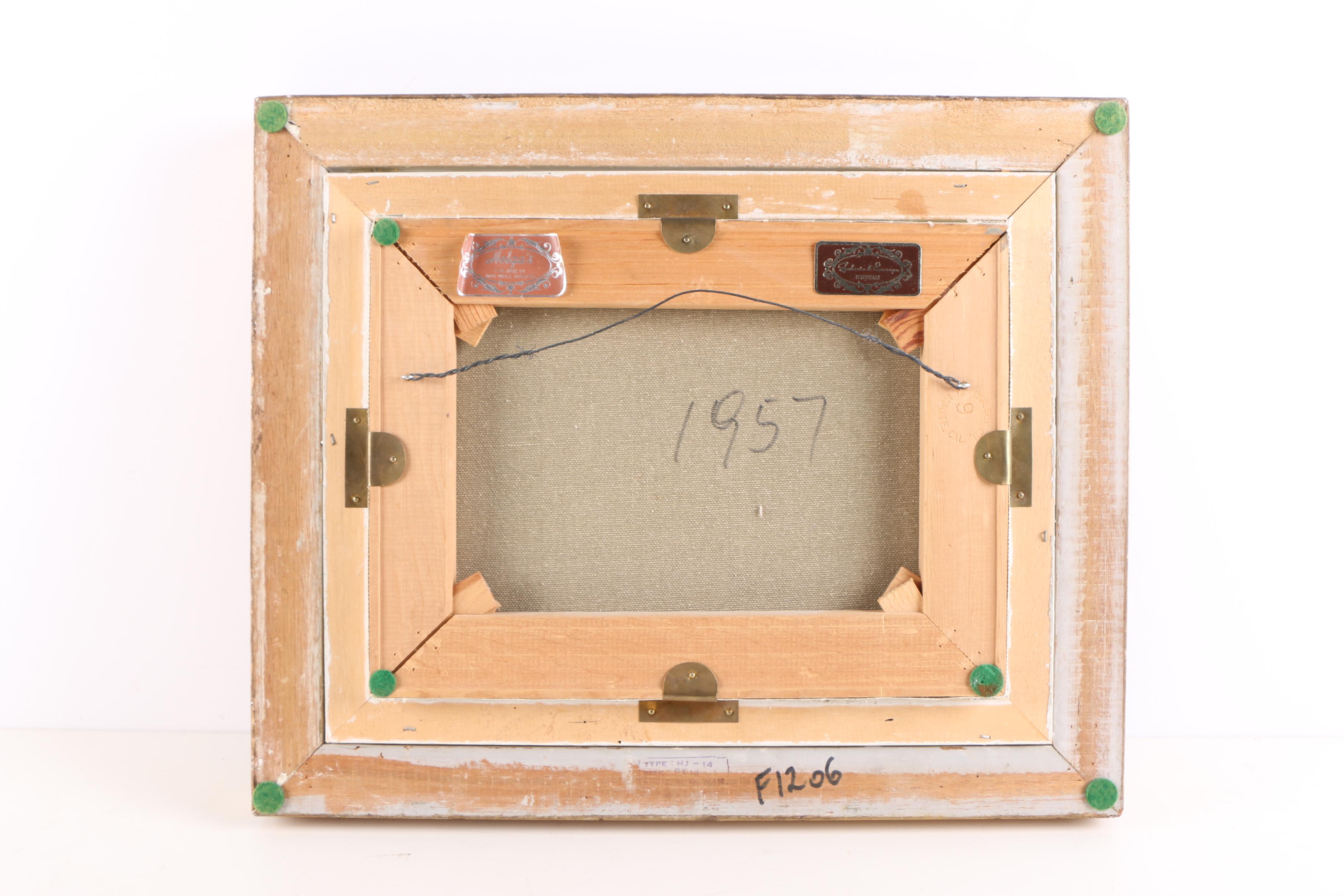 H. Ross Oil Painting on Canvas of Landscape