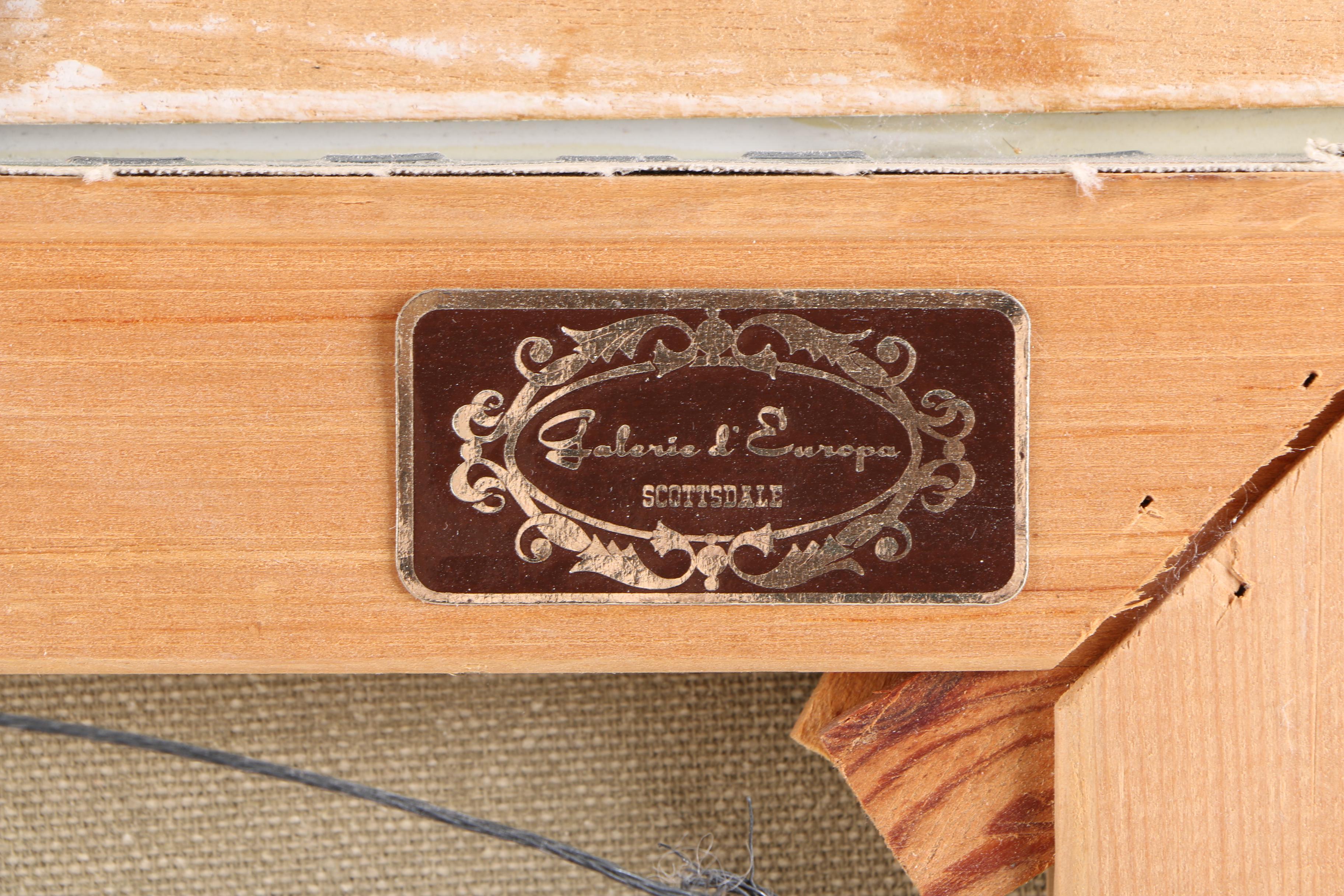 H. Ross Oil Painting on Canvas of Landscape