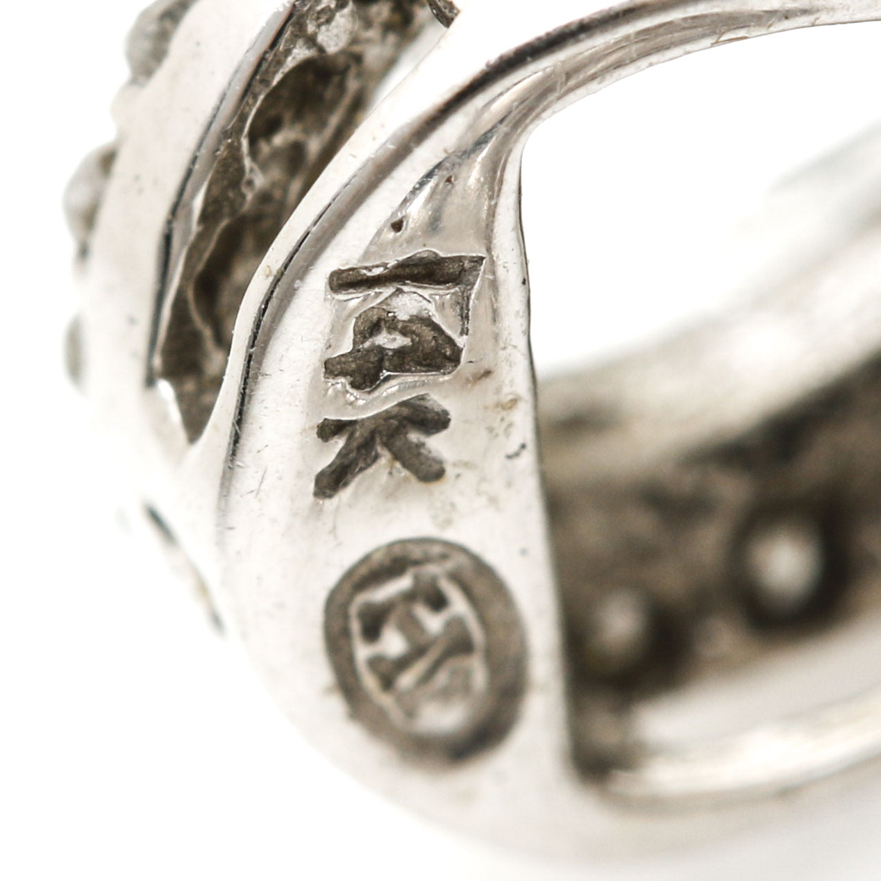 14K White Gold Sapphire and Diamond Tear Drop Earrings