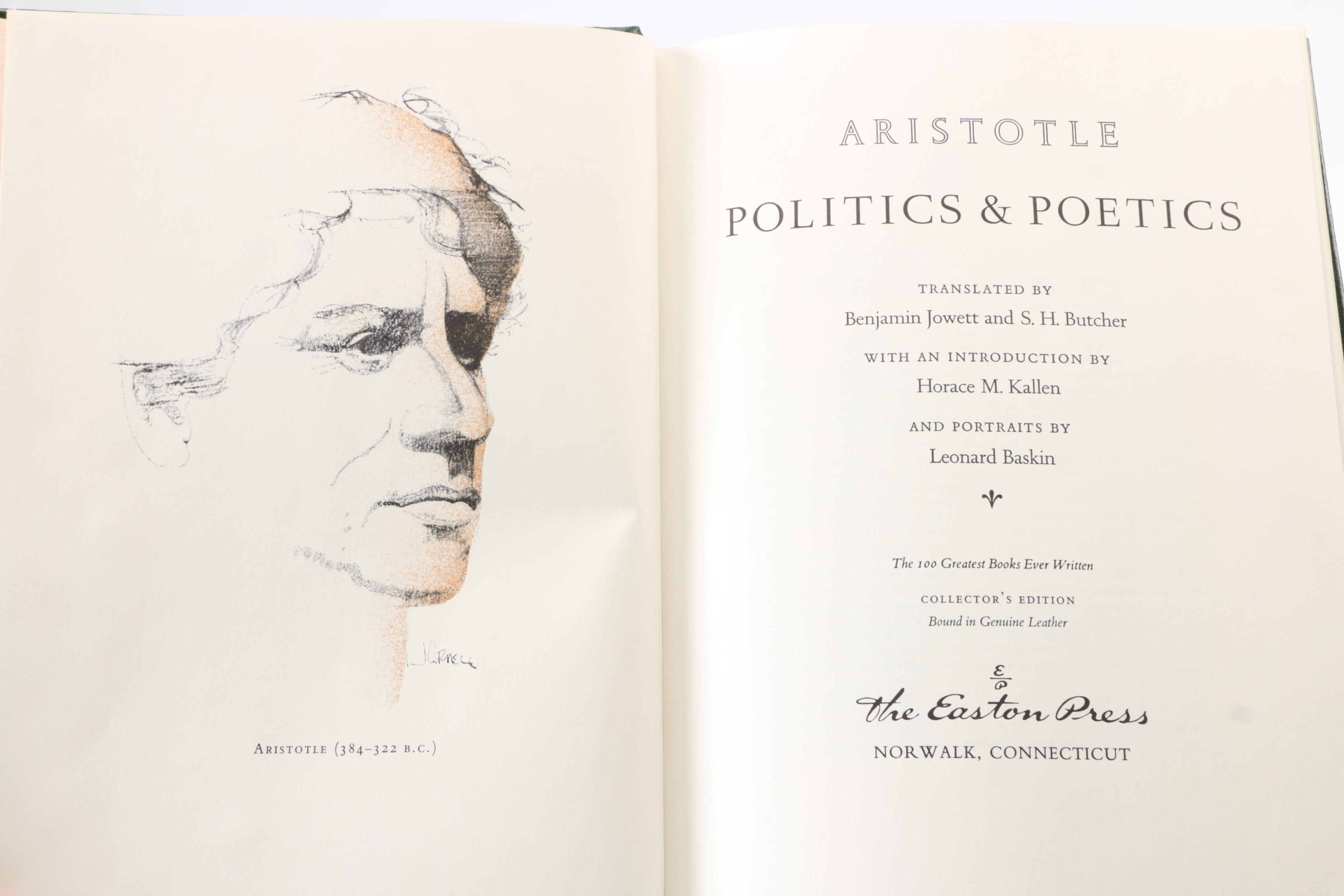 Leather Bound Collector's Edition Books by Aristotle