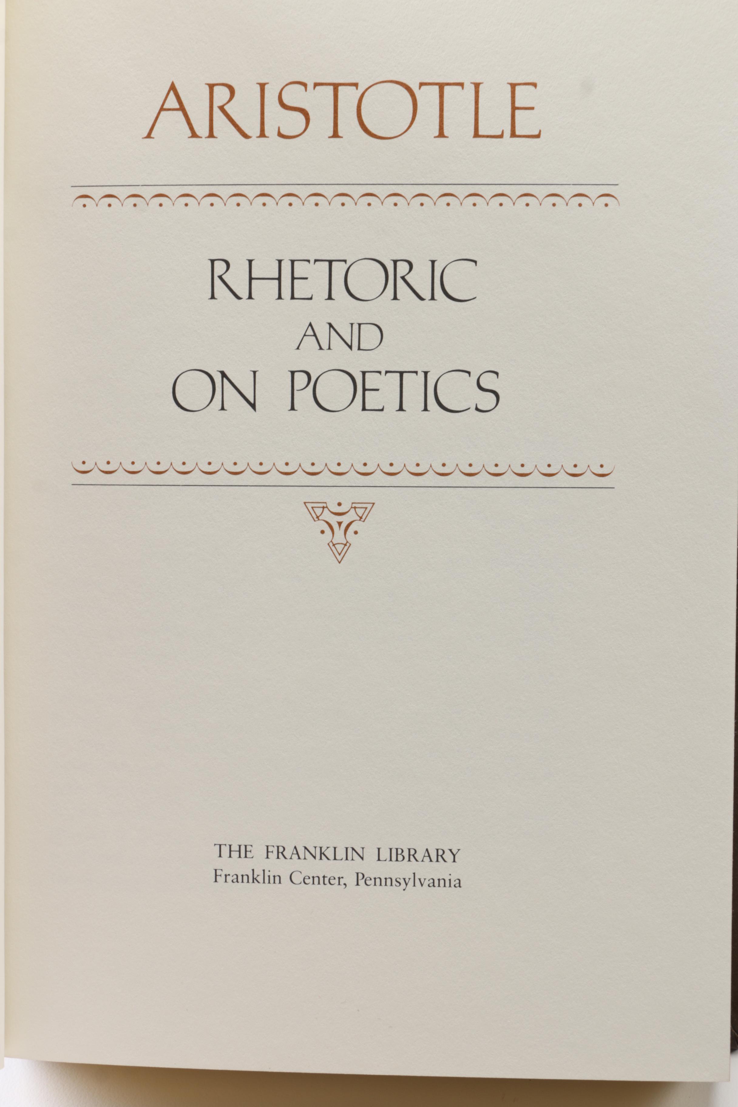 Leather Bound Collector's Edition Books by Aristotle