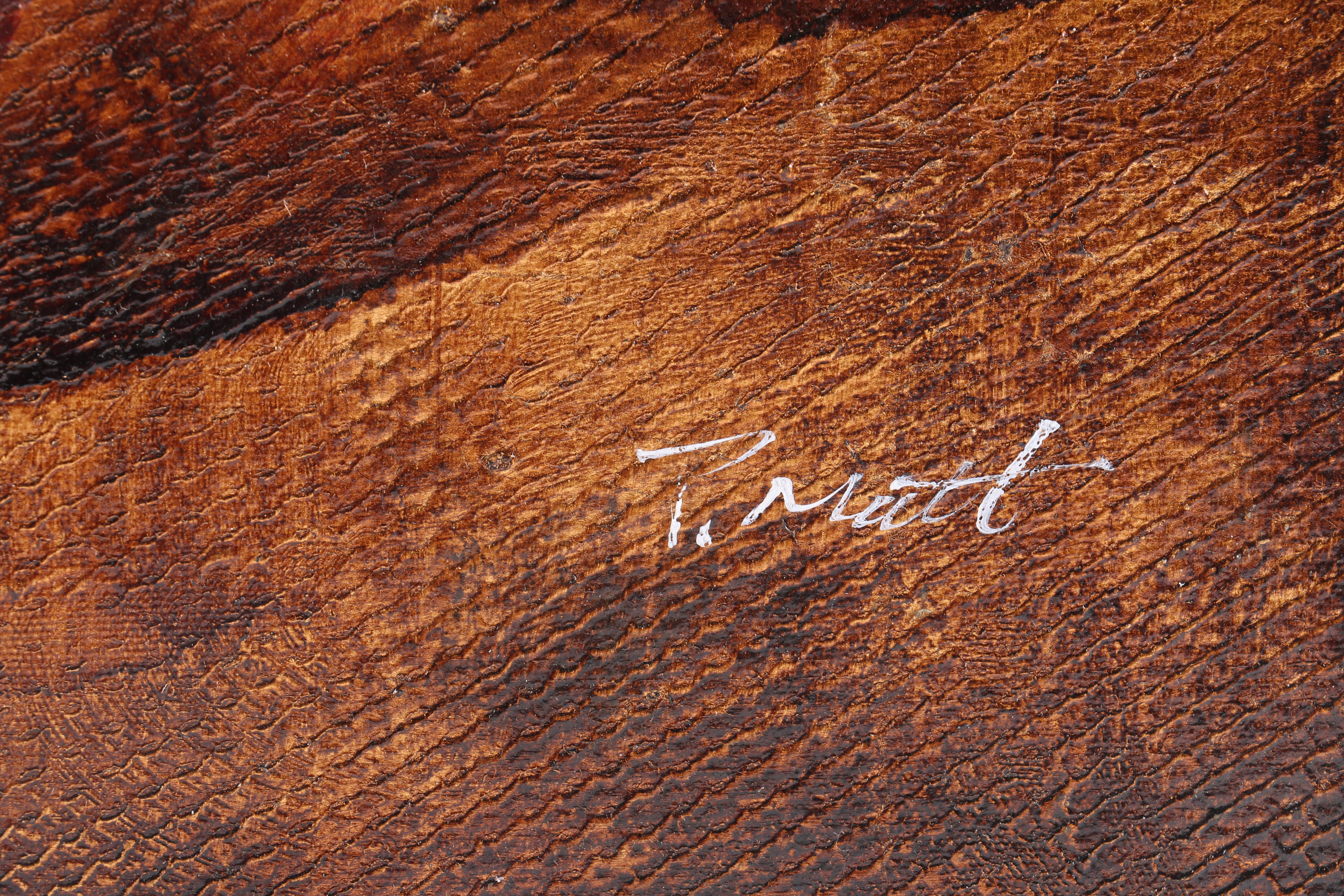 P. Matt Oil Painting on Canvas of Apples