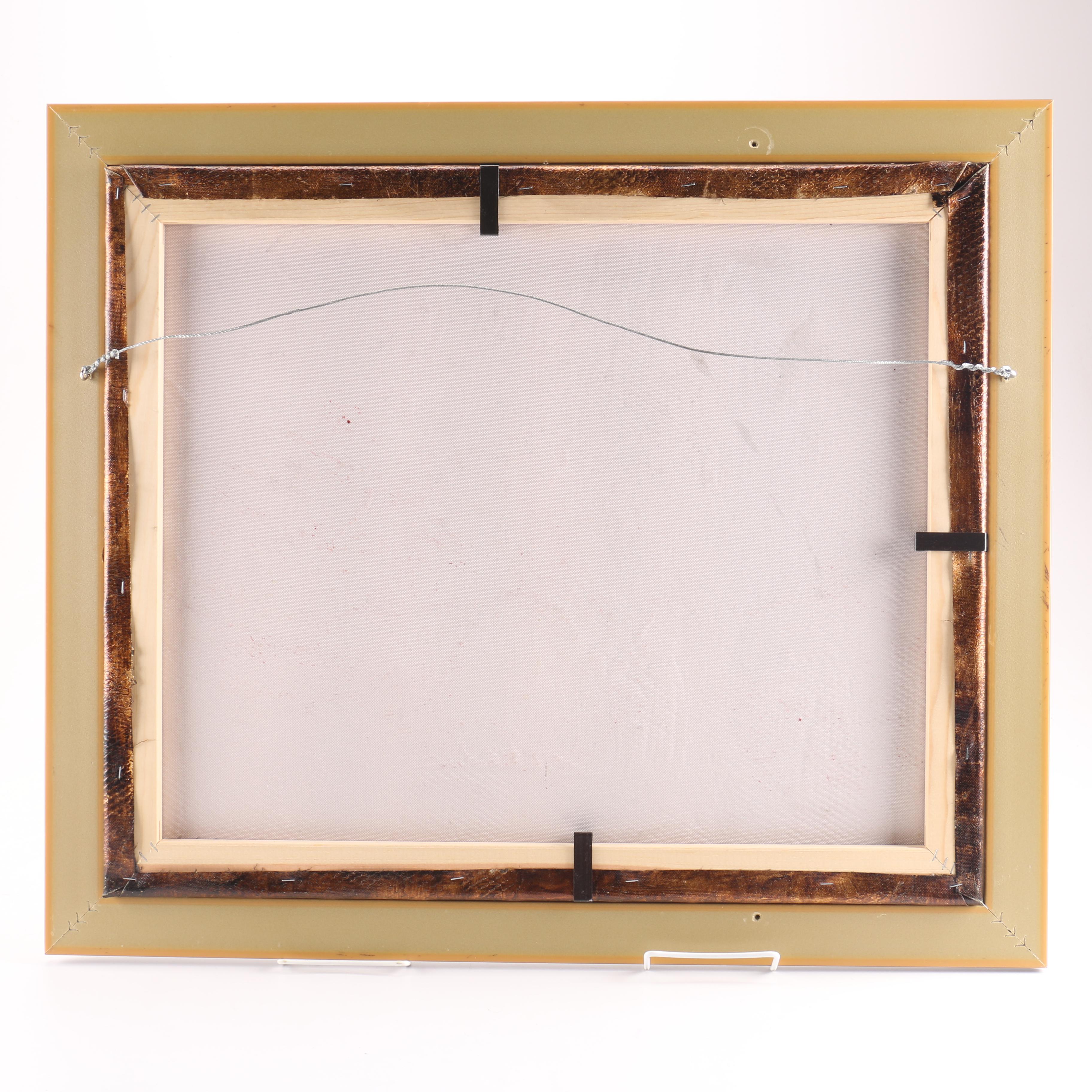 P. Matt Oil Painting on Canvas of Apples